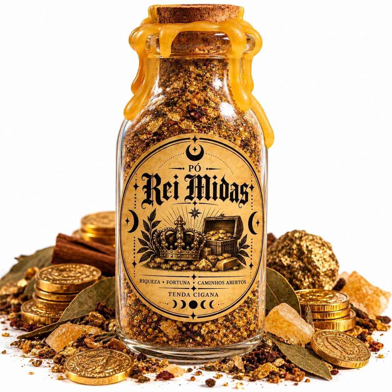 Pó Hoodoo - Rei Midas - Para Prosperidade Pó Hoodoo - Rei Midas - Para Prosperidade