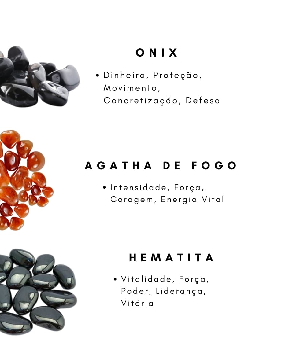 Pulseira Orixá Pedras Naturais EXÚ Pulseira Orixá Pedras Naturais EXÚ