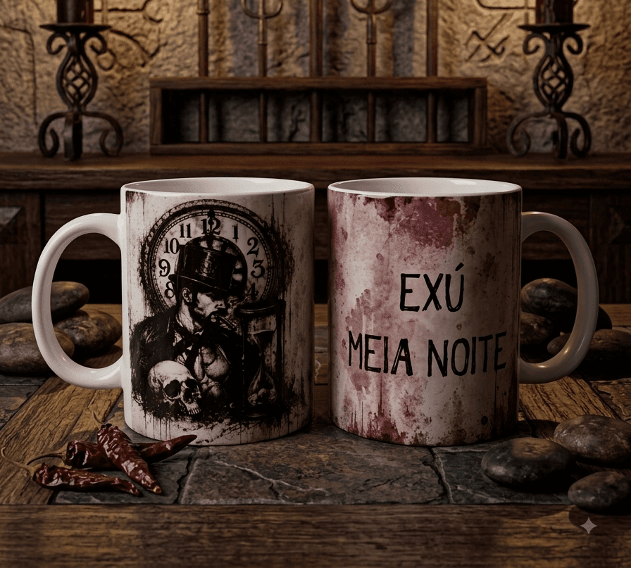Caneca Exú Meia Noite Caneca Exú Meia Noite