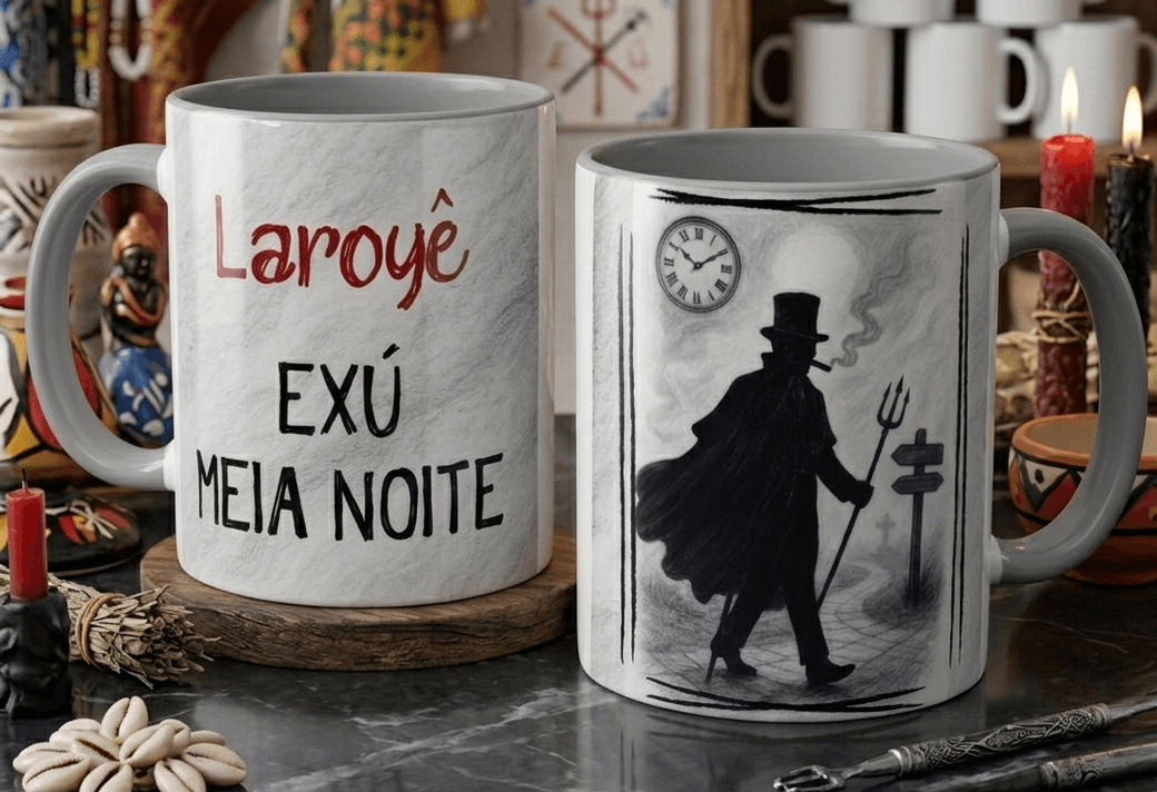 Caneca Exú Meia Noite Caneca Exú Meia Noite