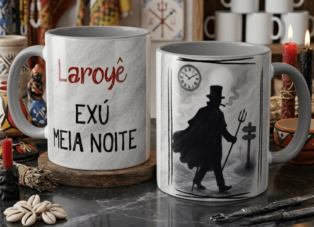 Caneca Exú Meia Noite Caneca Exú Meia Noite