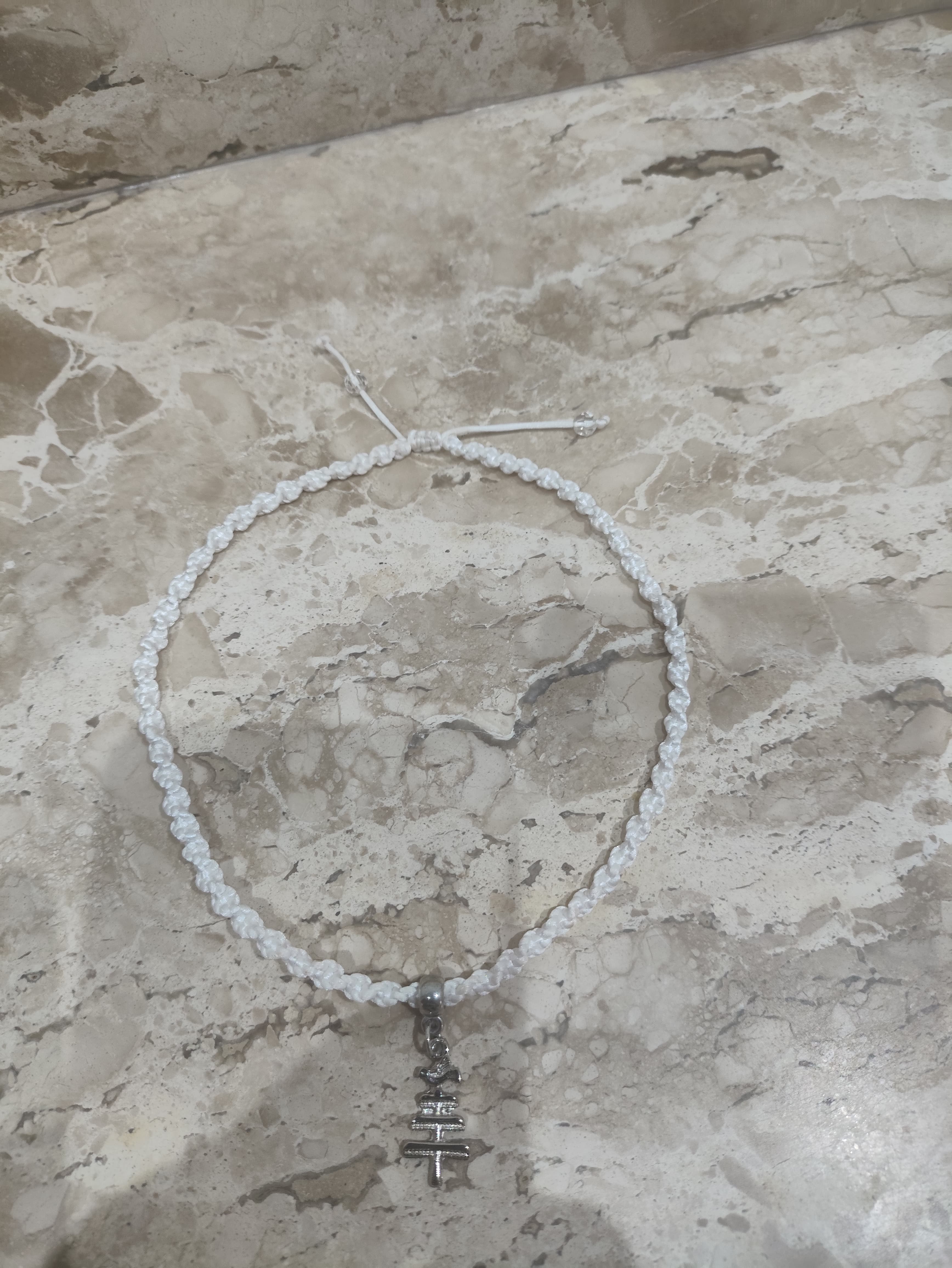 Choker Macramê Branco Oxalá Choker Macramê Branco Oxalá
