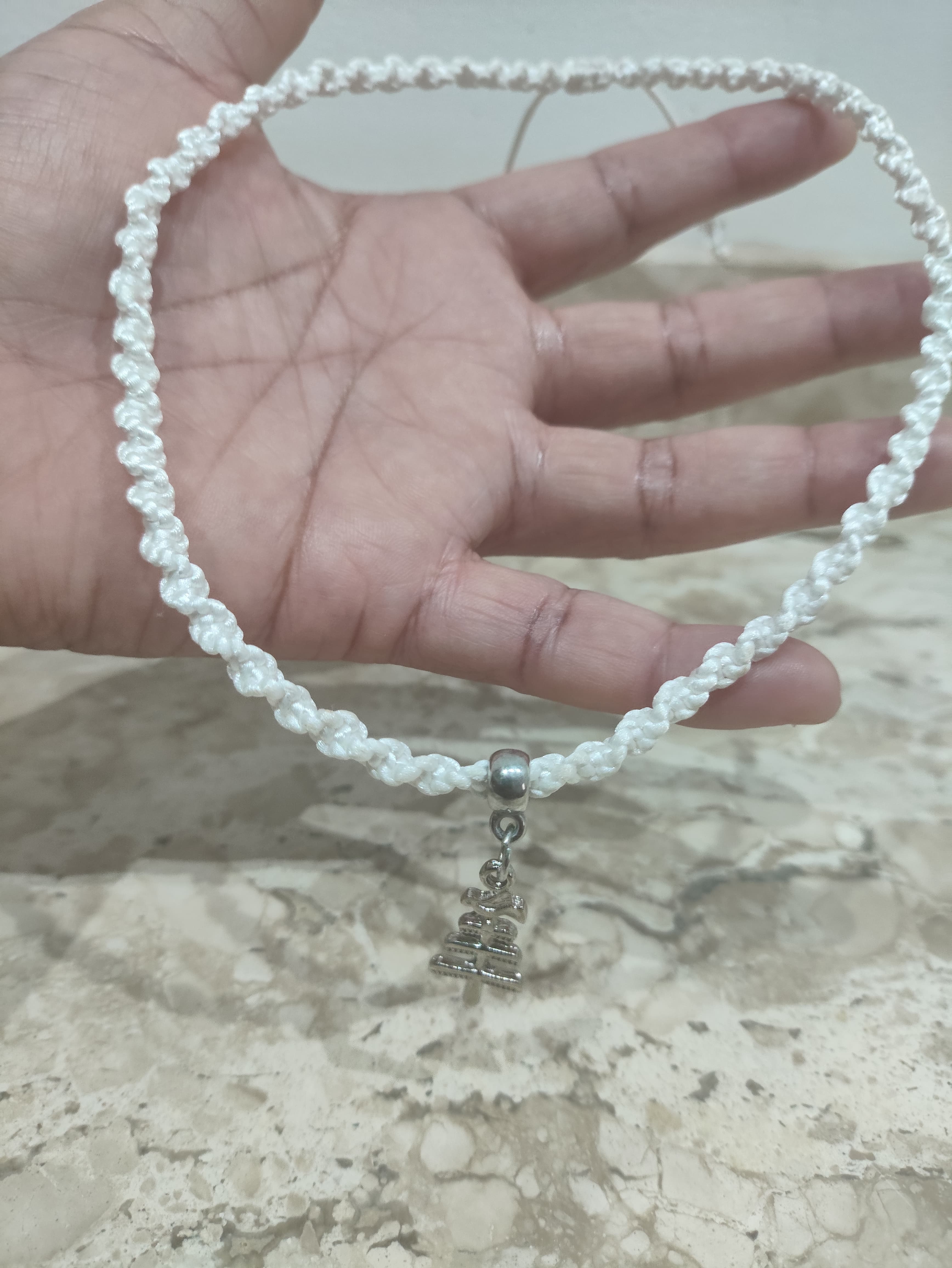 Choker Macramê Branco Oxalá Choker Macramê Branco Oxalá