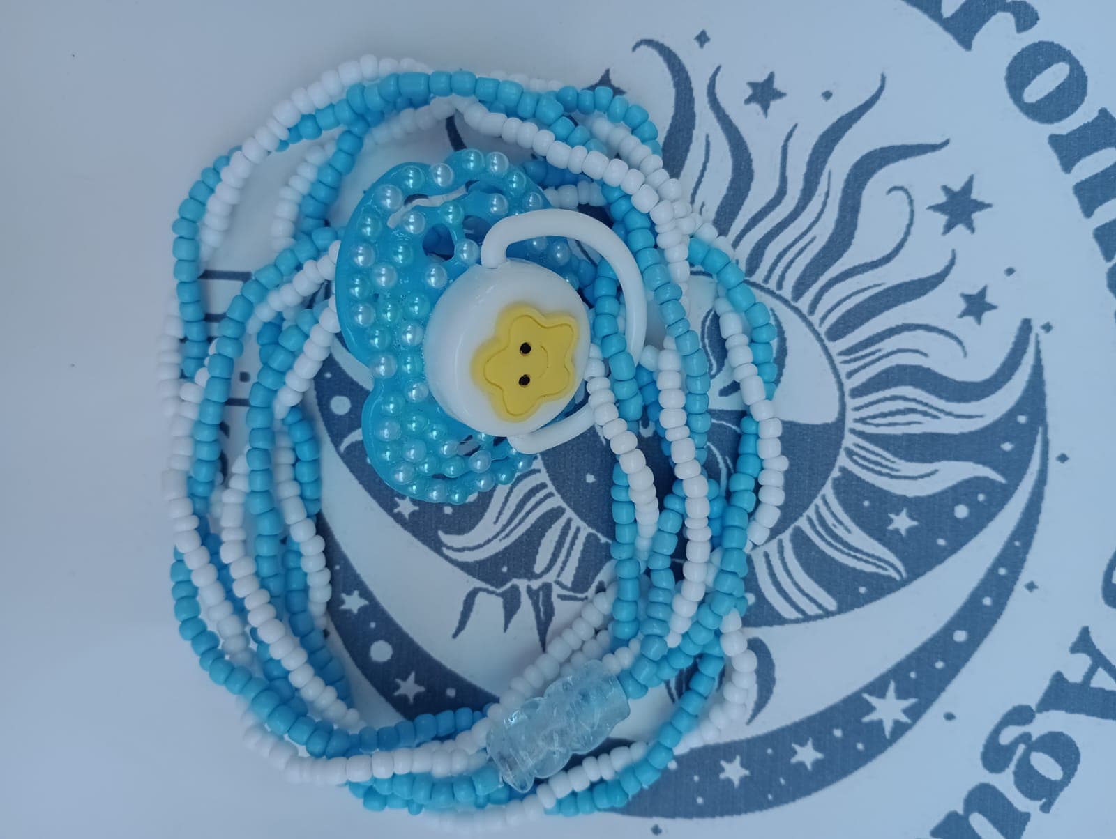 Guia de Erê com chupeta personalizada Guia de Erê com chupeta personalizada