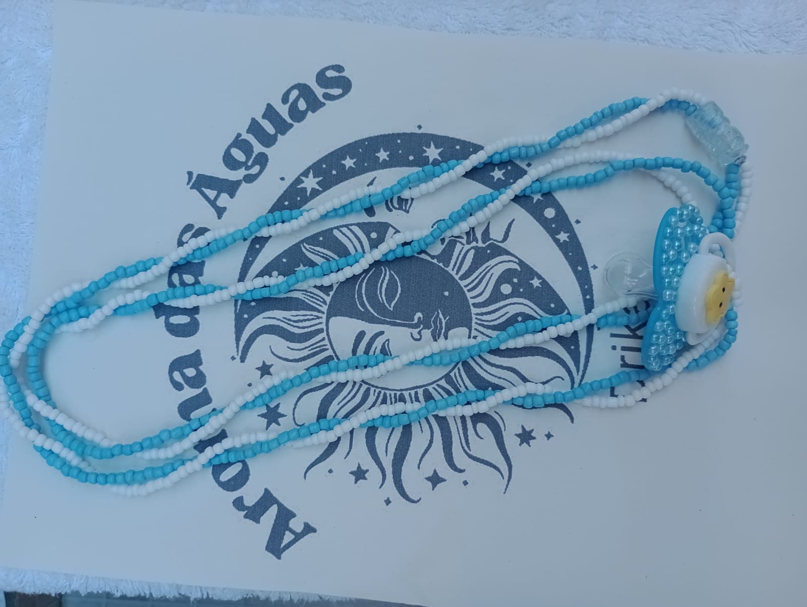 Guia de Erê com chupeta personalizada Guia de Erê com chupeta personalizada