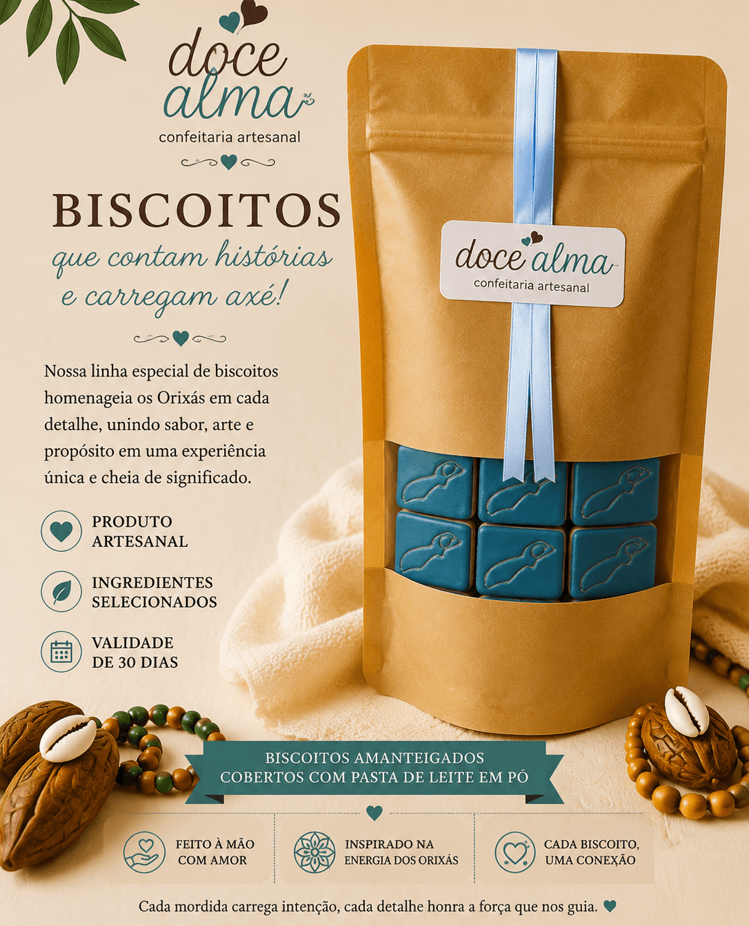 Biscoito Decorado Orixá Ogum - 50g Biscoito Decorado Orixá Ogum - 50g