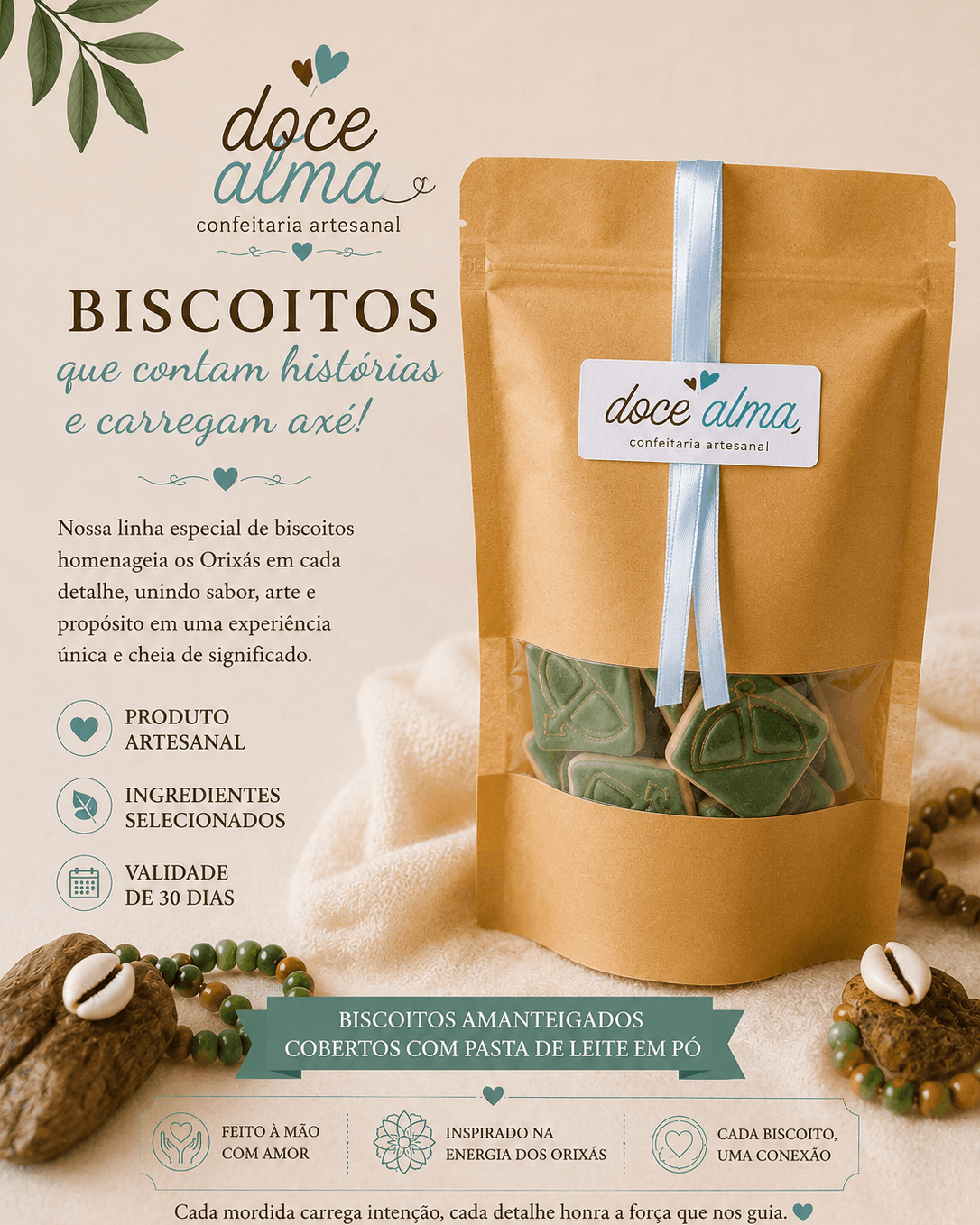 Biscoito Decorado Orixá Oxóssi - 150g Biscoito Decorado Orixá Oxóssi - 150g