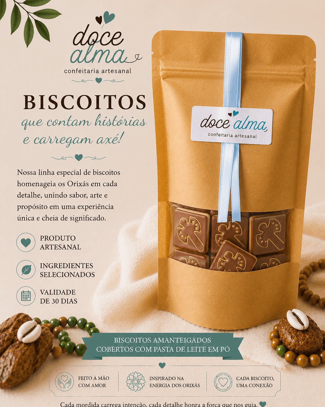 Biscoito Decorado Orixá Xangô - 150g Biscoito Decorado Orixá Xangô - 150g