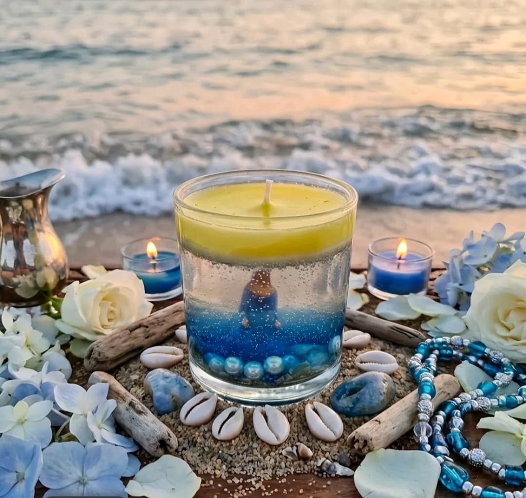 Vela Aromática em gel Yemanjá 🧜♀️ Vela Aromática em gel Yemanjá 🧜♀️