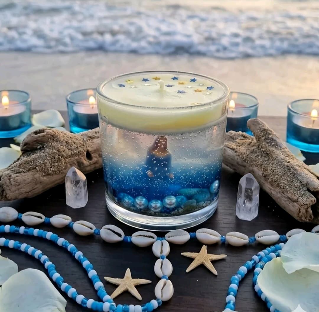 Vela Aromática em gel Yemanjá 🧜♀️ Vela Aromática em gel Yemanjá 🧜♀️