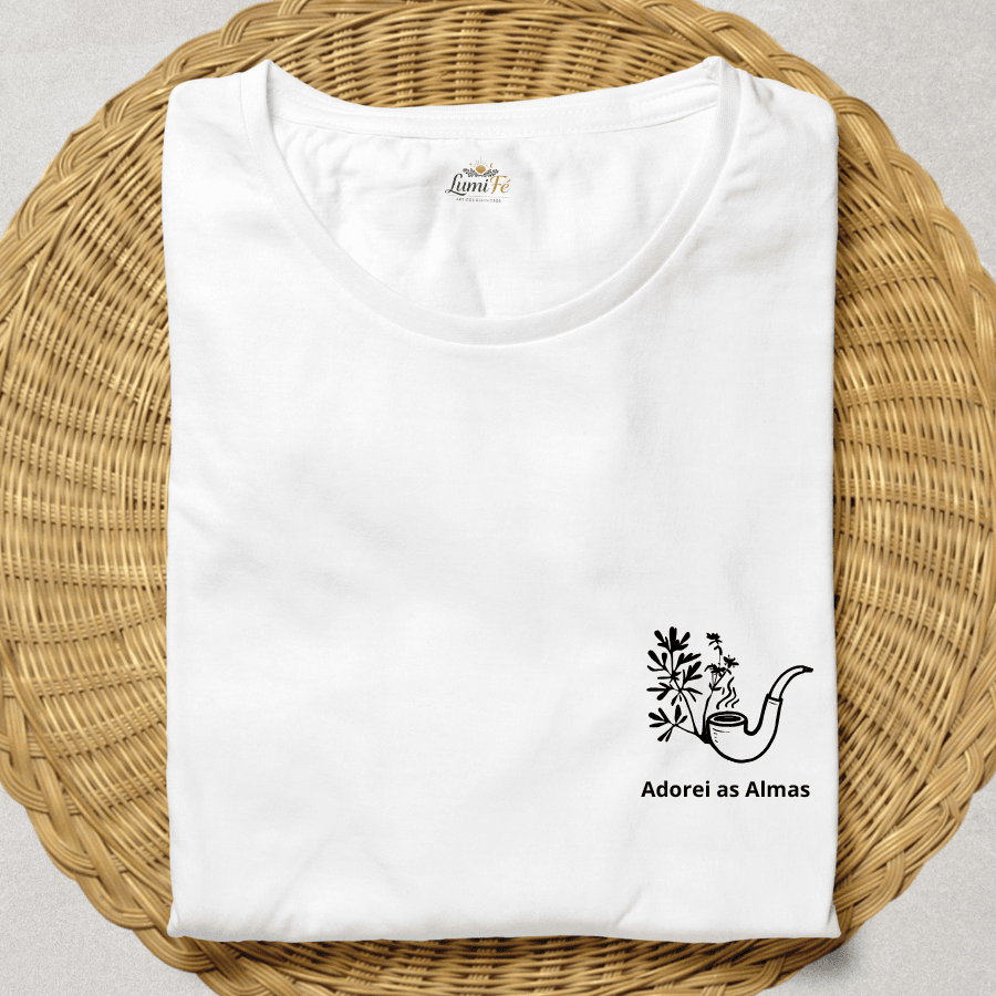 Camiseta Algodão Personalizada - ADOREI AS ALMAS Camiseta Algodão Personalizada - ADOREI AS ALMAS