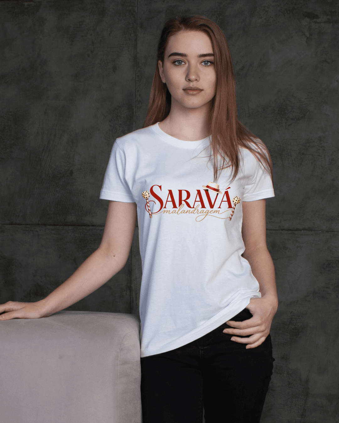 Camiseta Algodão Personalizada - SARAVÁ Camiseta Algodão Personalizada - SARAVÁ