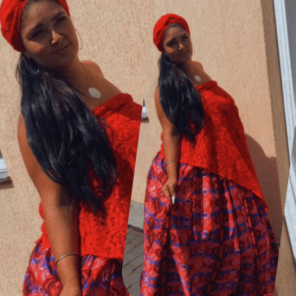 Traje pomba gira estampado Traje pomba gira estampado