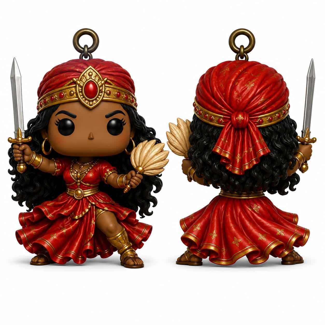 Chaveiro Iansã estilo funko - Peça Artesanal Chaveiro Iansã estilo funko - Peça Artesanal