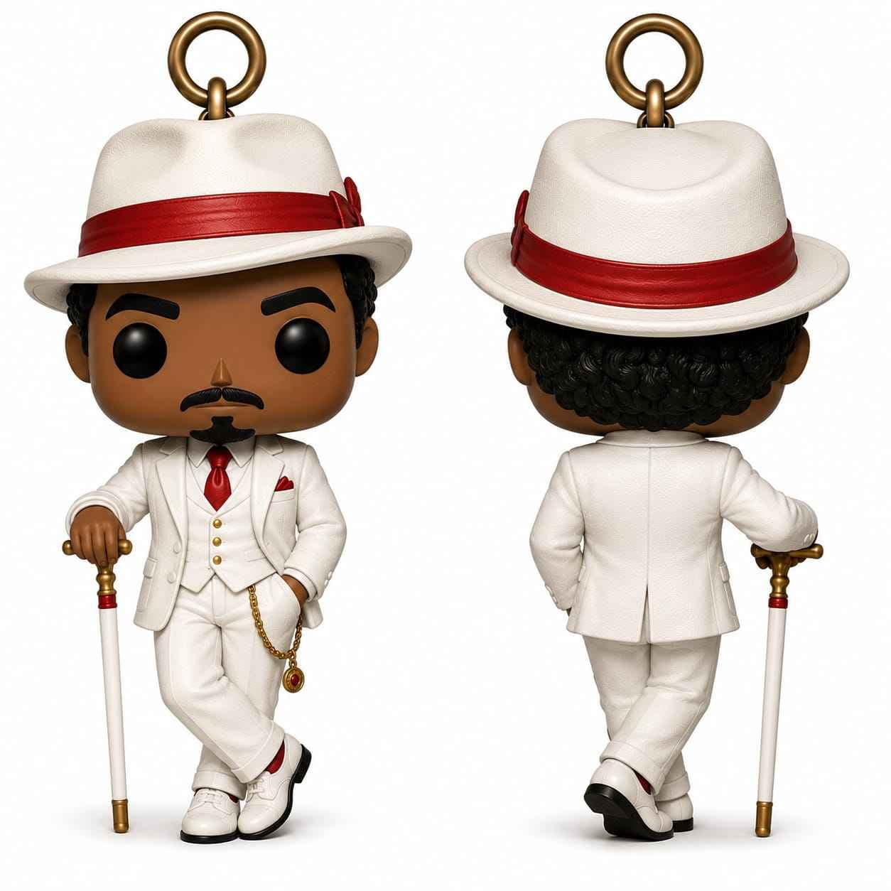 Chaveiro Zé Pelintra estilo funko - Peça Artesanal Chaveiro Zé Pelintra estilo funko - Peça Artesanal
