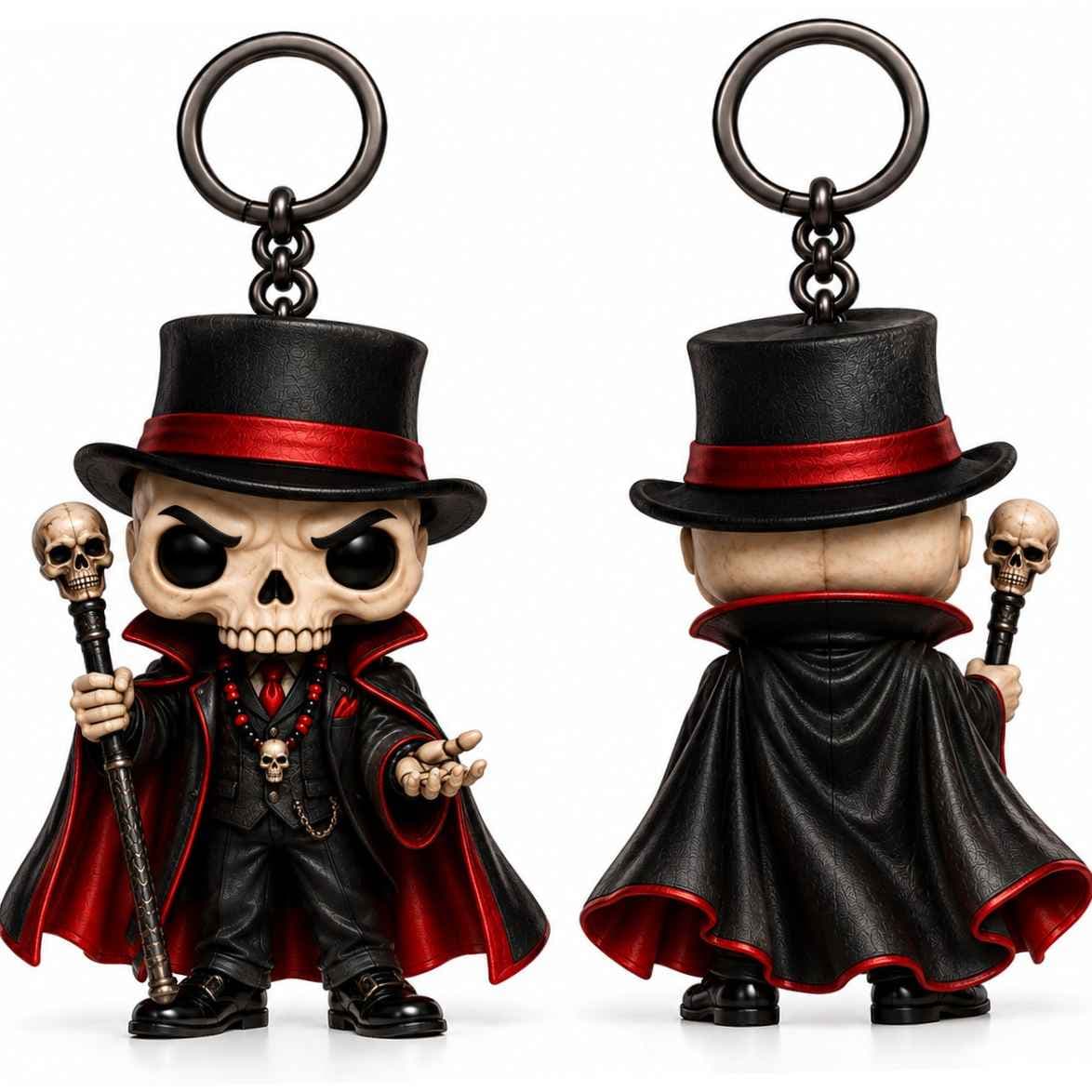 Chaveiro Exu Caveira estilo funko - Peça Artesanal Chaveiro Exu Caveira estilo funko - Peça Artesanal