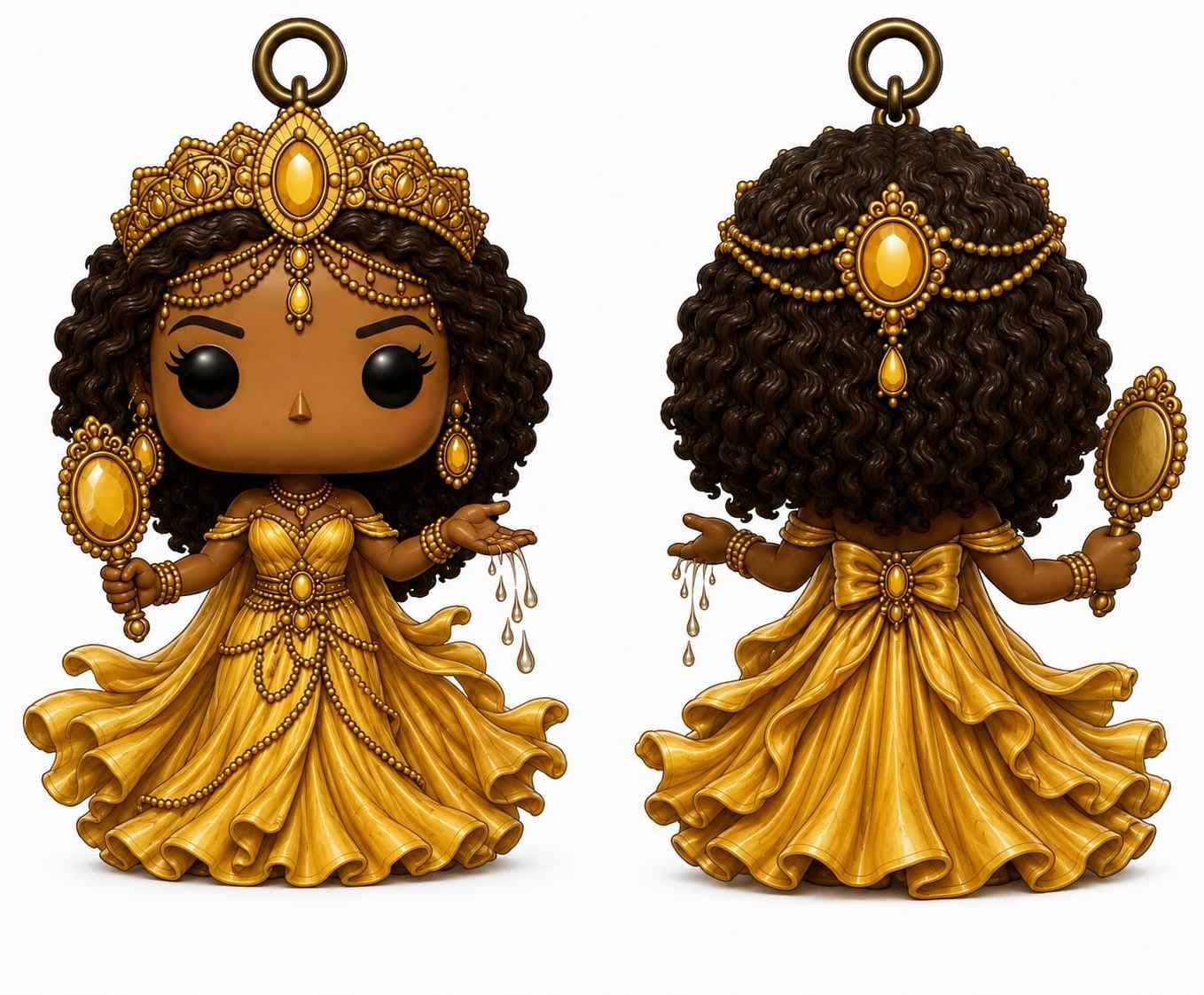 Chaveiro Oxum estilo funko - Peça Artesanal Chaveiro Oxum estilo funko - Peça Artesanal
