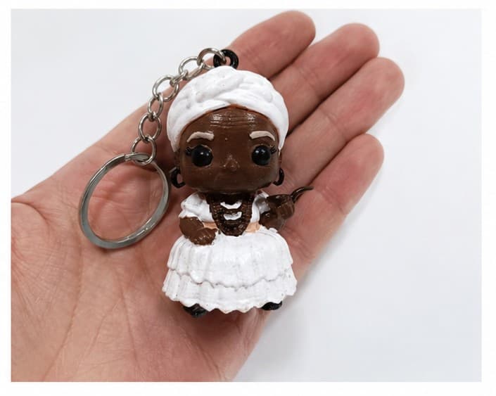 Chaveiro Preta Velha estilo funko - Peça Artesanal Chaveiro Preta Velha estilo funko - Peça Artesanal