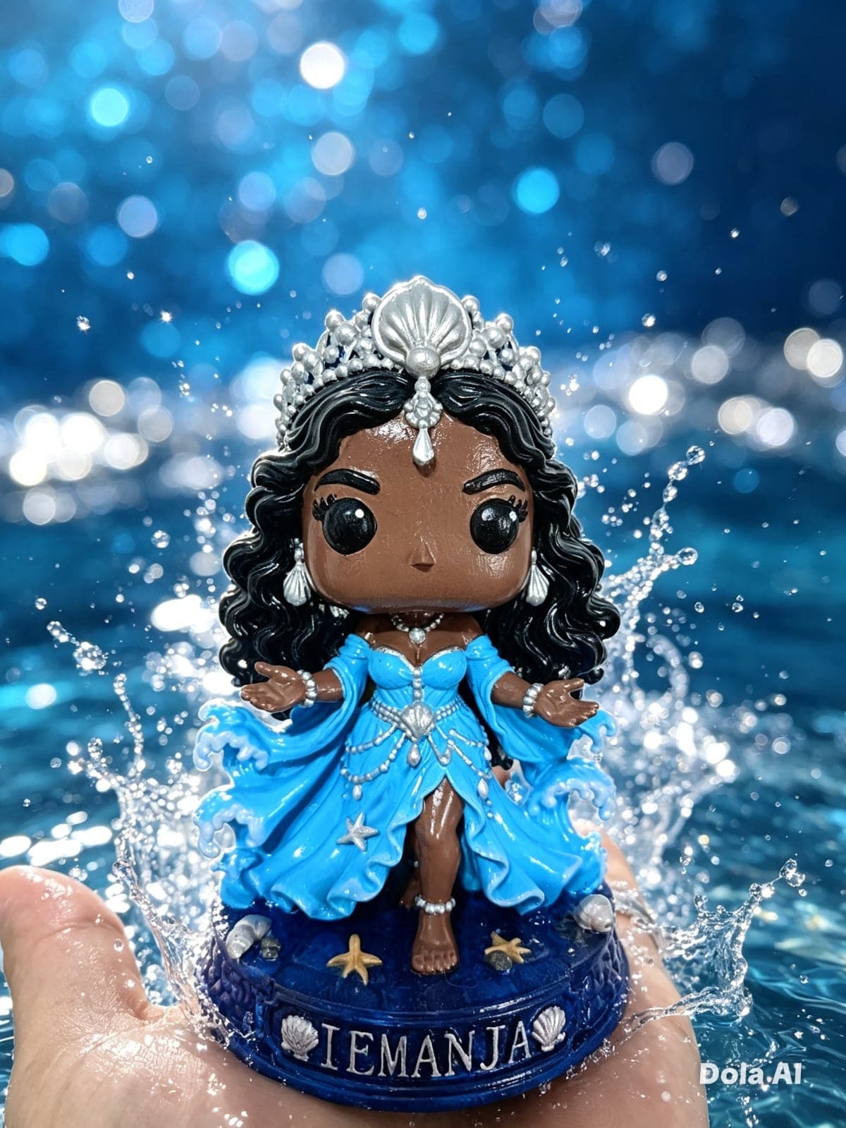 Iemanjá estilo funko - Impressão 3d Iemanjá estilo funko - Impressão 3d