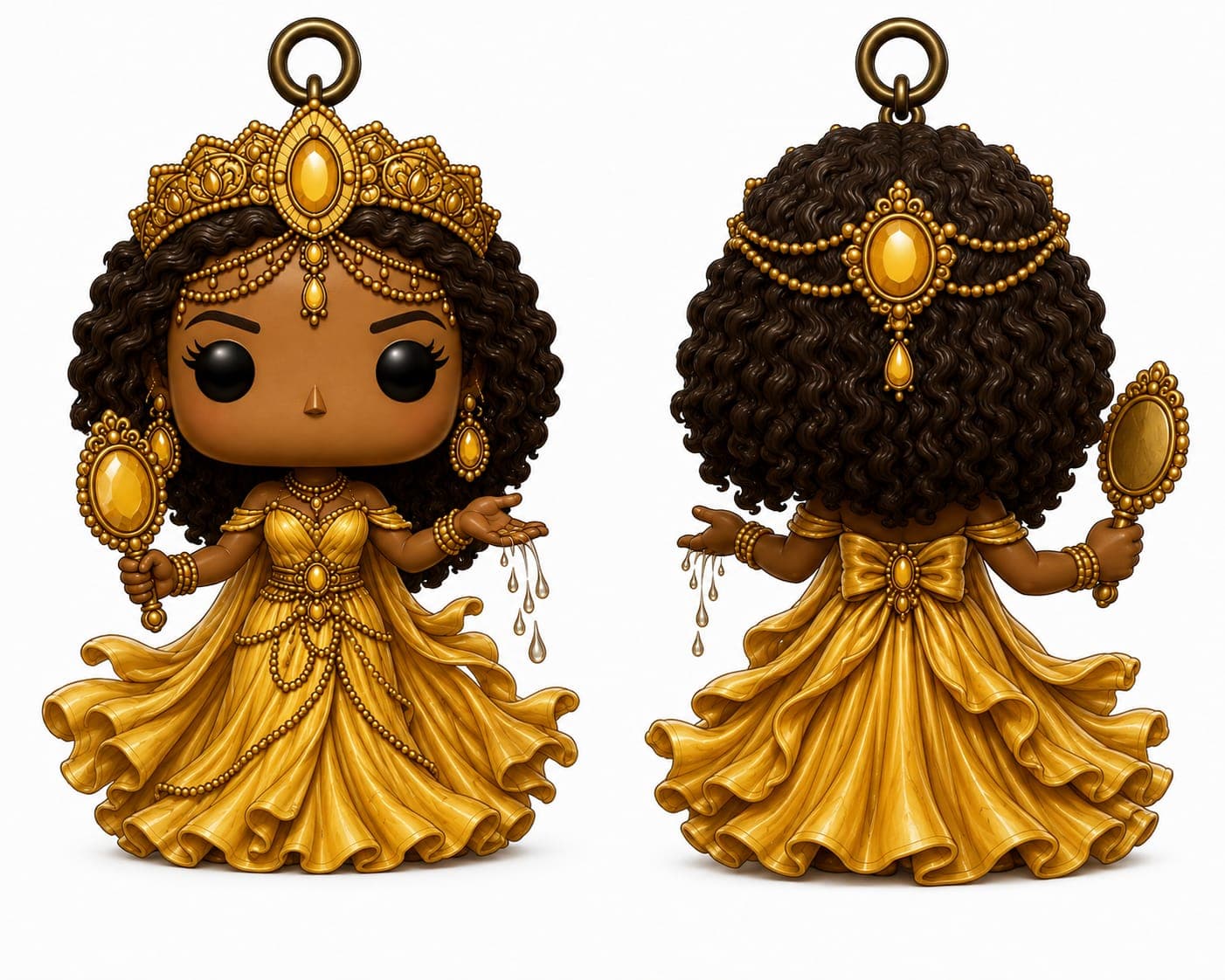 Chaveiro Oxum estilo funko - Peça Artesanal Chaveiro Oxum estilo funko - Peça Artesanal
