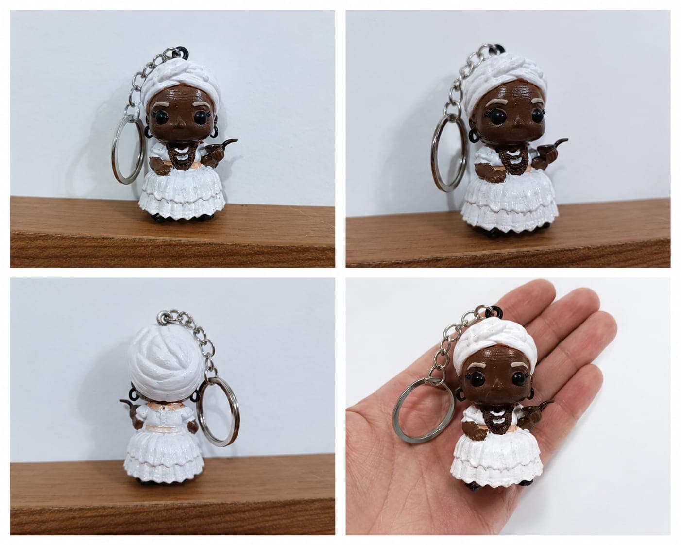 Chaveiro Preta Velha estilo funko - Peça Artesanal Chaveiro Preta Velha estilo funko - Peça Artesanal