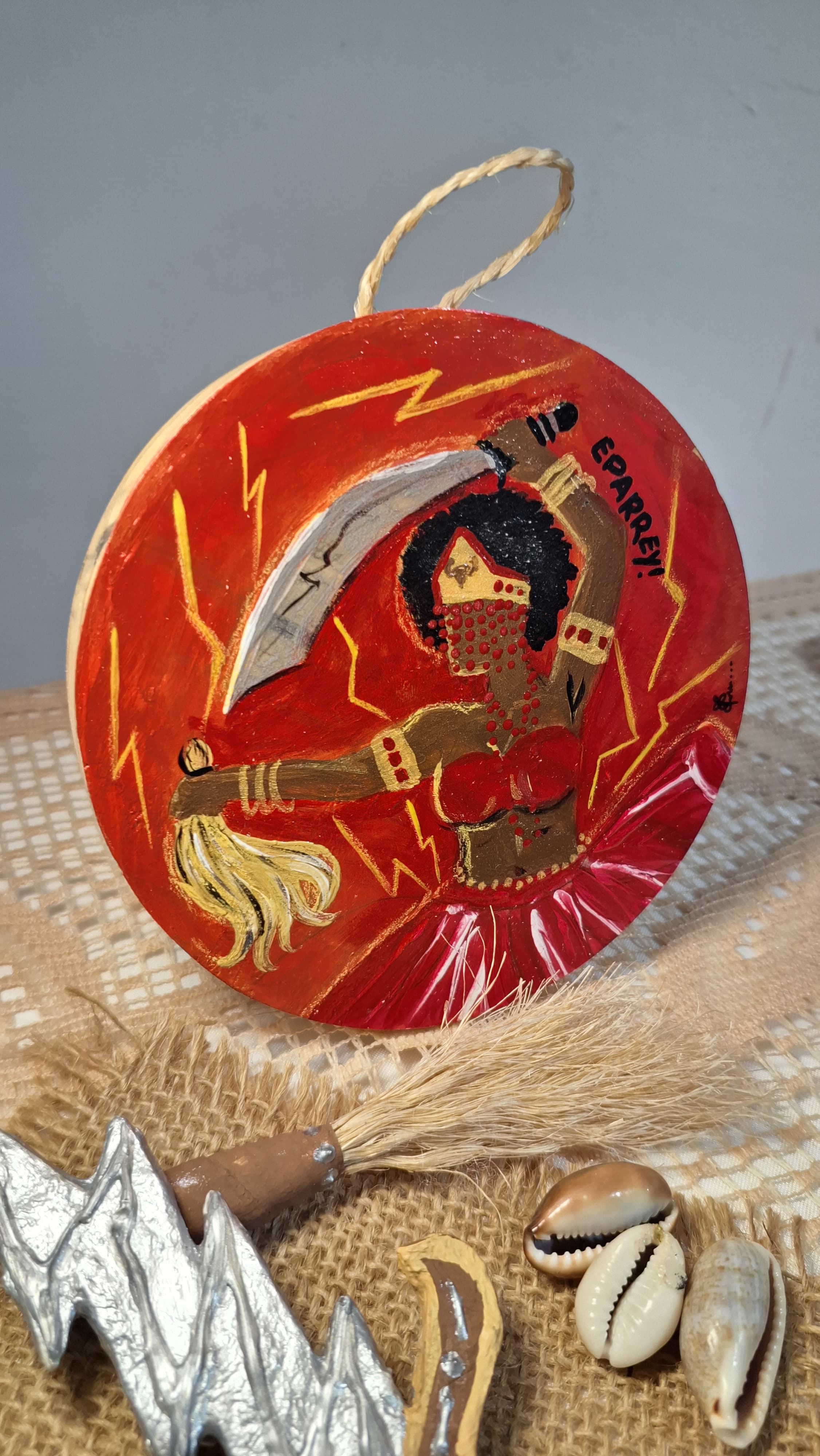 ⚡ Placa Decorativa Iansã — Força & Movimento | 20 cm ⚡ Placa Decorativa Iansã — Força & Movimento | 20 cm