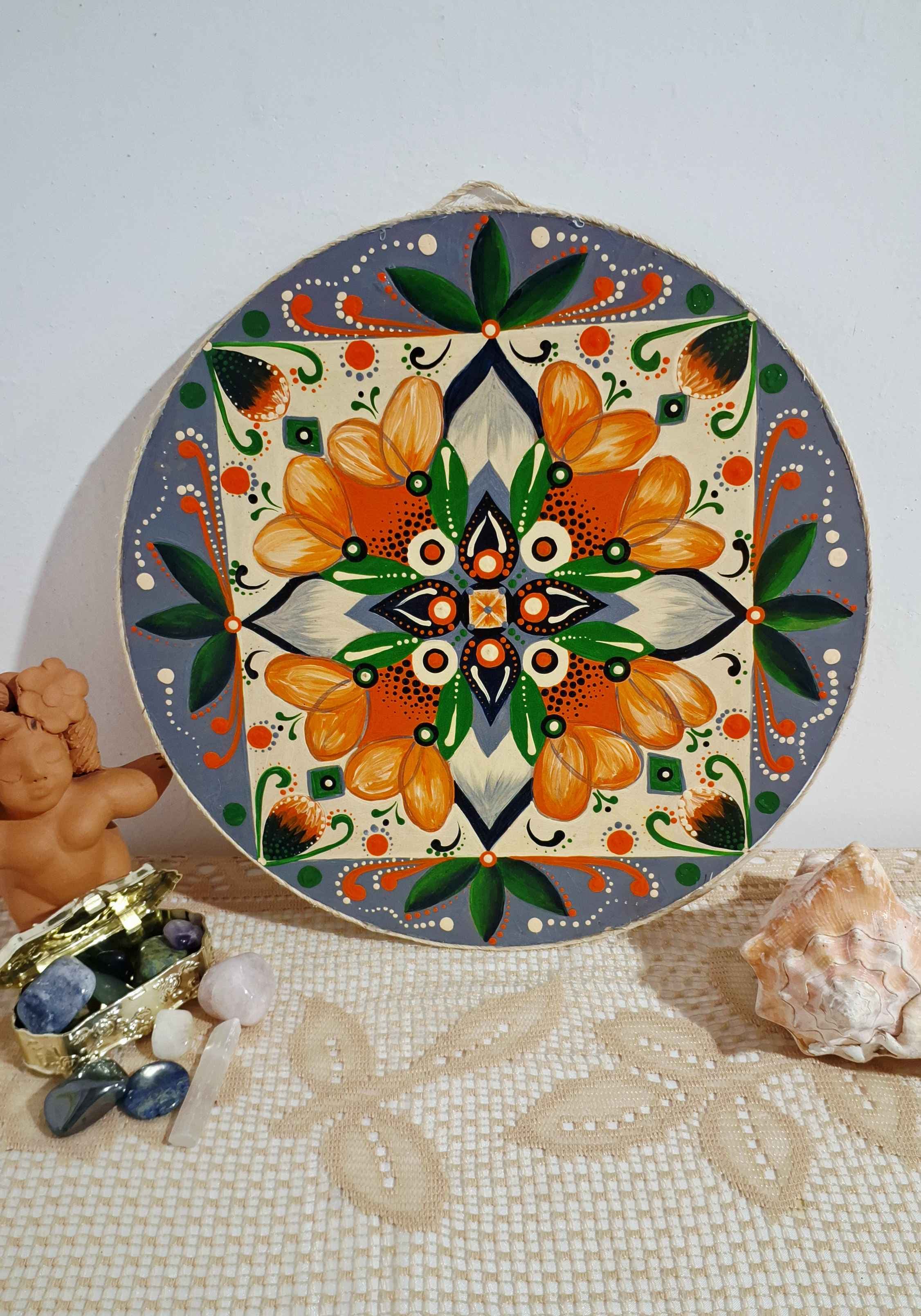 🌿 Mandala Orgânica — Florescer | 35 cm 🌿 Mandala Orgânica — Florescer | 35 cm