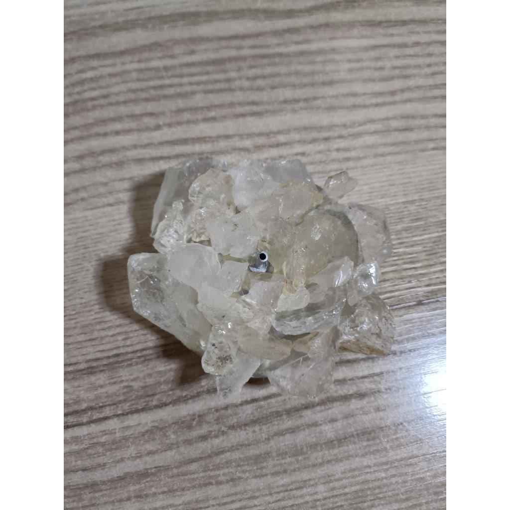 Incensário Artesanal com Retalhos de Cristal Natural para Varetas Incensário Artesanal com Retalhos de Cristal Natural para Varetas