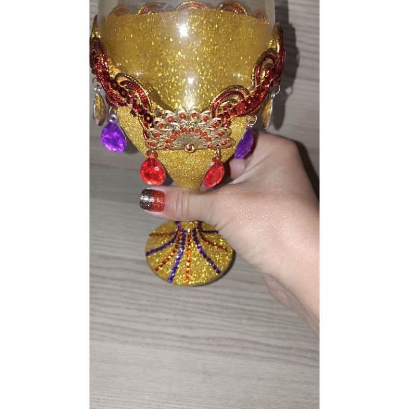 Taça Cigana da Prosperidade Artesanal – Decoração Espiritual, Altar Cigano e Energias Positivas Taça Cigana da Prosperidade Artesanal – Decoração Espiritual, Altar Cigano e Energias Positivas