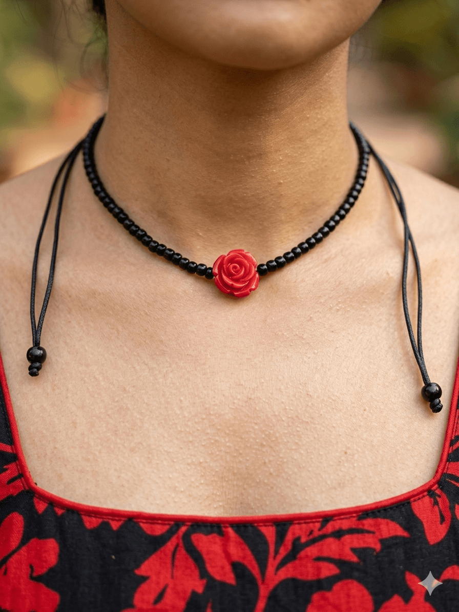 Gargantilha Choker Acessório Pombagira Preta Fio de Cetim Miçangas Minimalista 45 cm Elegante e Discreta Gargantilha Choker Acessório Pombagira Preta Fio de Cetim Miçangas Minimalista 45 cm Elegante e Discreta