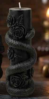 Vela Mística Serpente & Rosas Vela Mística Serpente & Rosas
