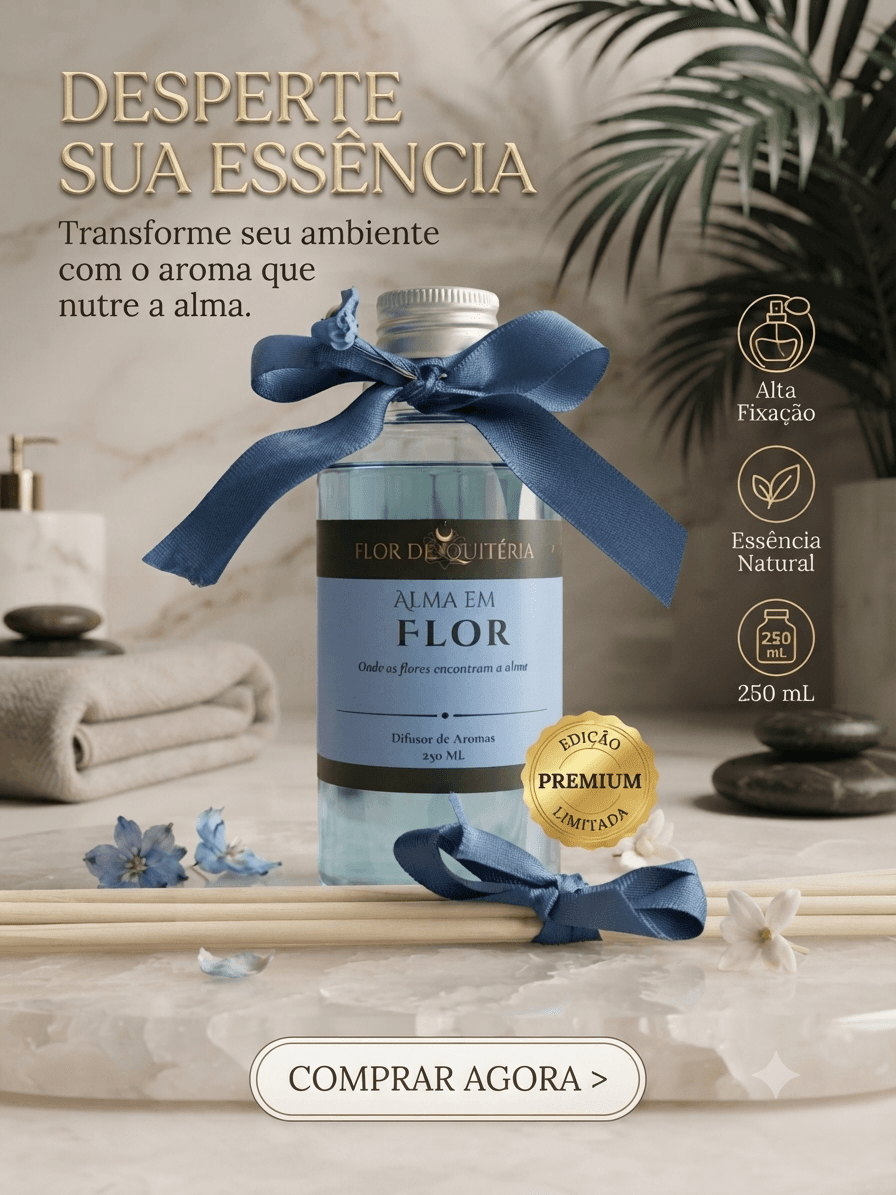 Difusor de Aromas Sopro de Yemanjá | Purificação e Fluidez | Flor de Quitéria Difusor de Aromas Sopro de Yemanjá | Purificação e Fluidez | Flor de Quitéria