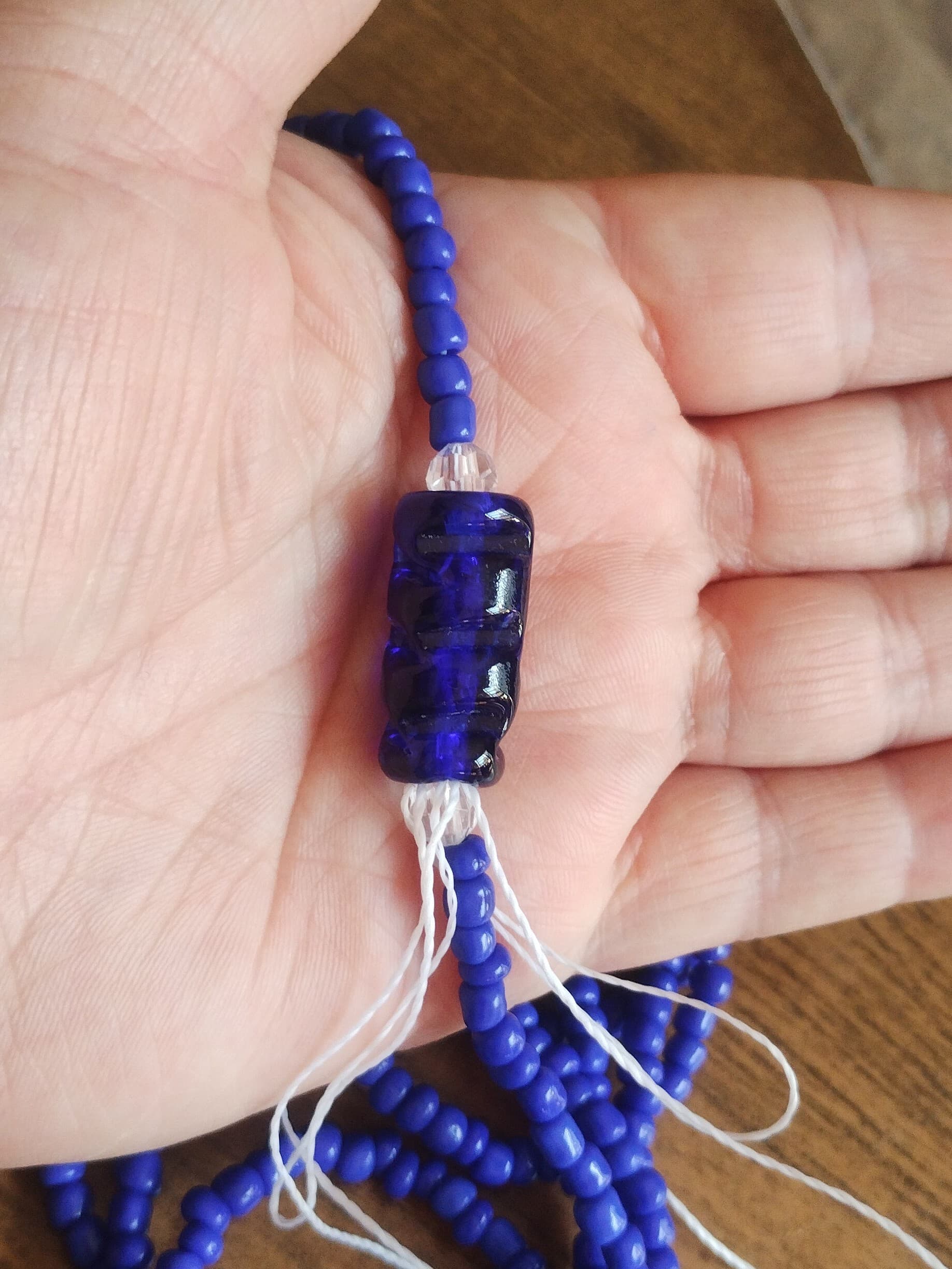 Guia / Fio de Contas na cor Azul Escuro - Logunan / Ogum Guia / Fio de Contas na cor Azul Escuro - Logunan / Ogum