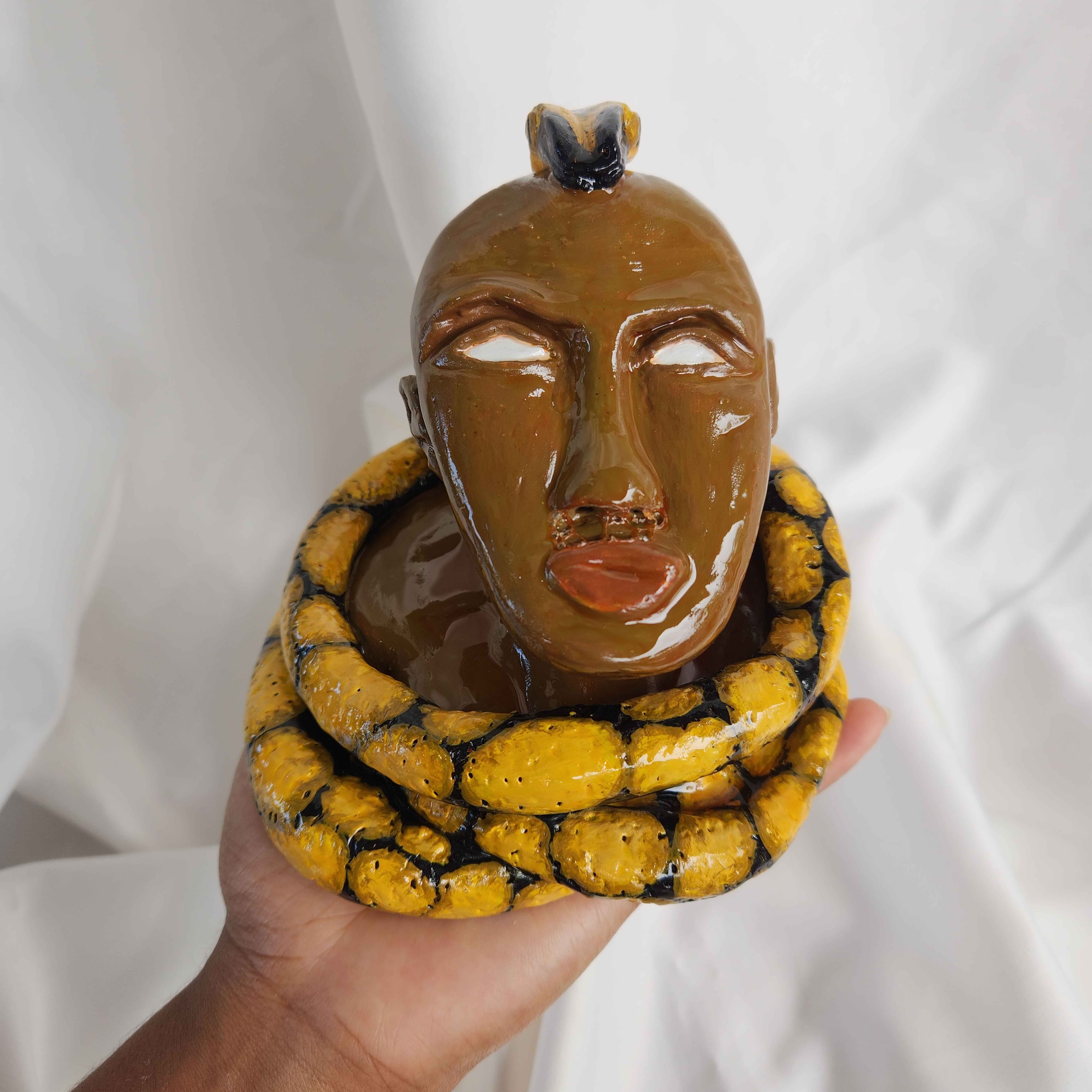 Omo Osumare | Busto artístico em argila Omo Osumare | Busto artístico em argila