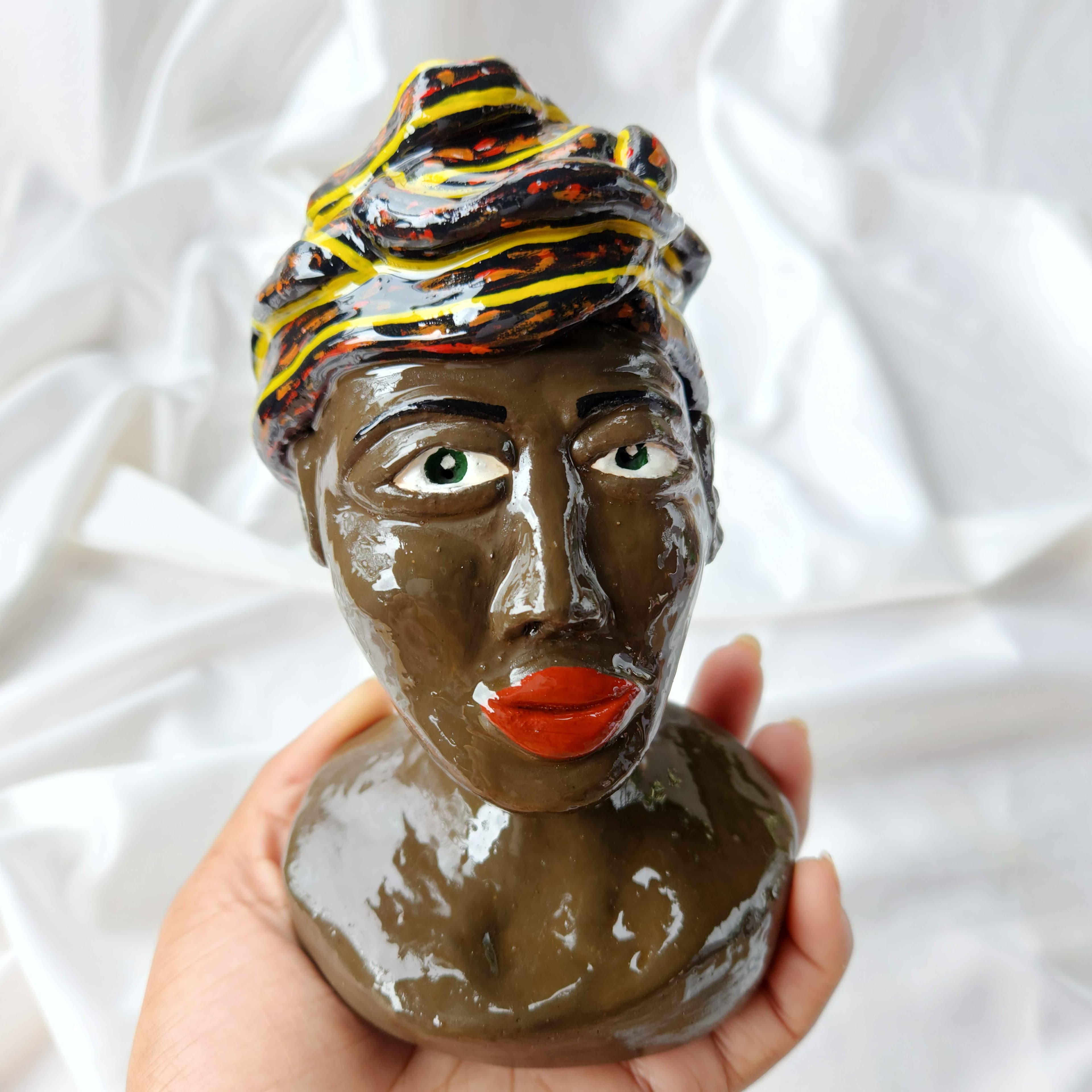 Omo Orisá | Busto artístico em argila Omo Orisá | Busto artístico em argila