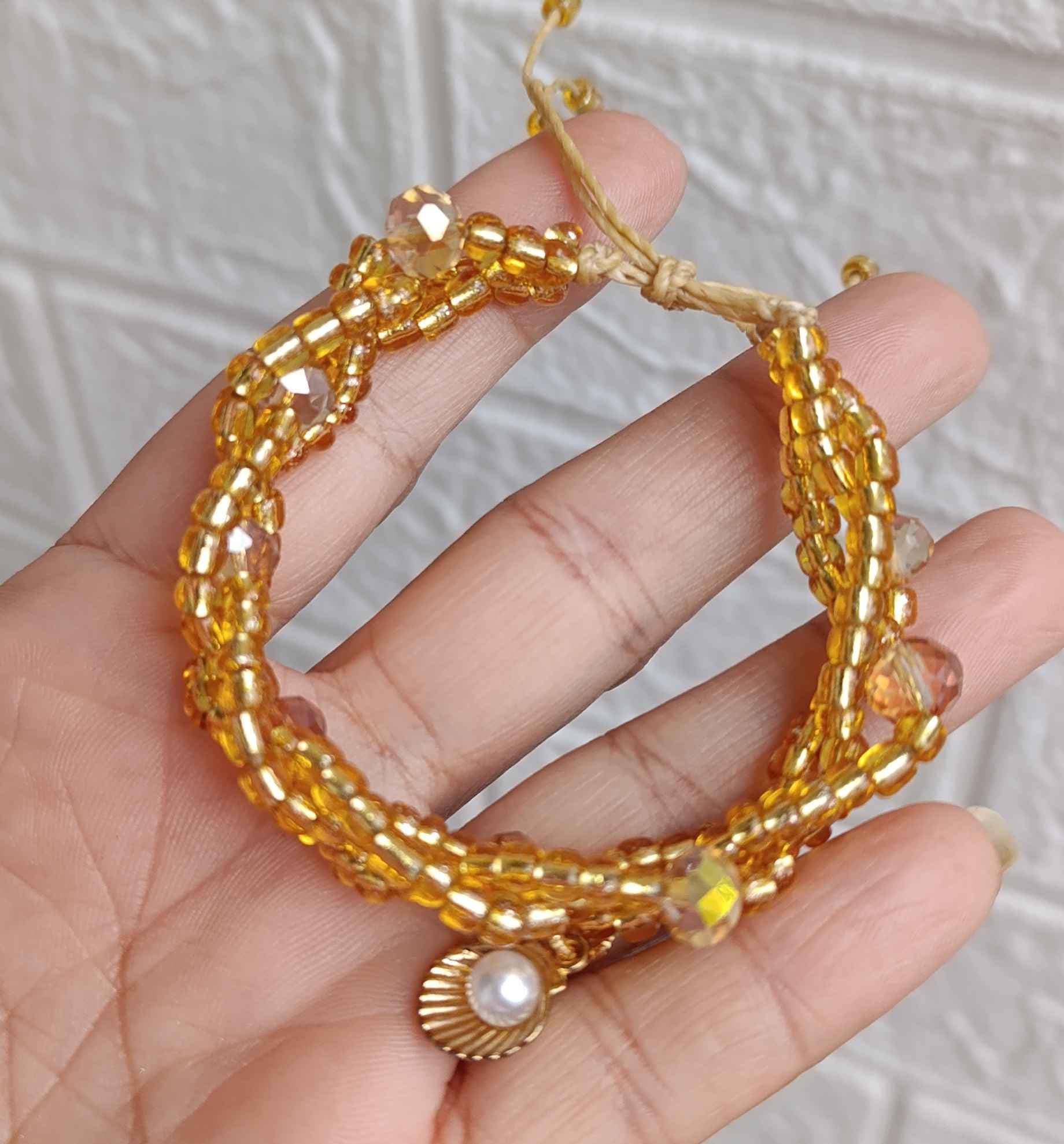 Pulseira 3 fios de oxum
