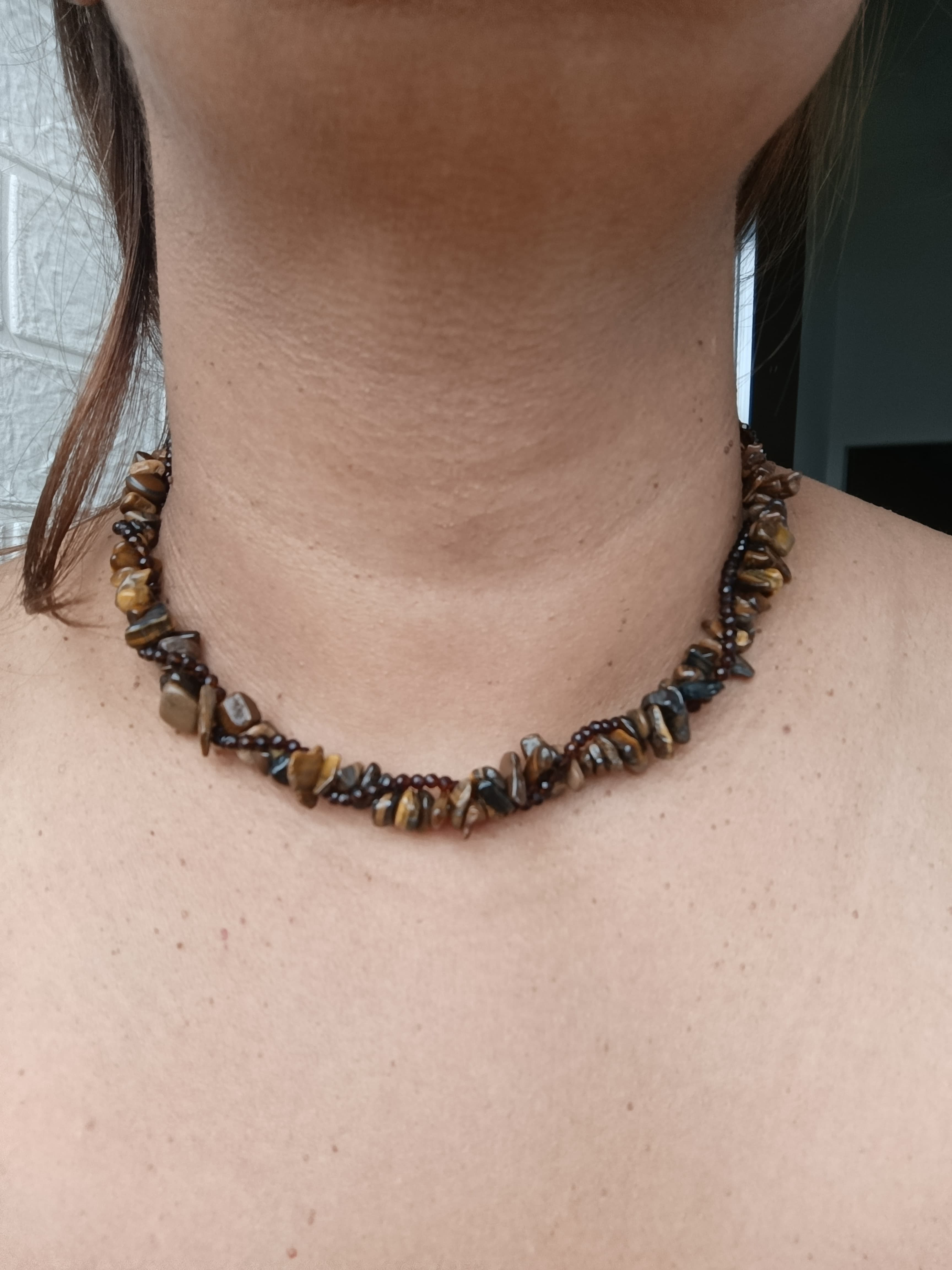 Colar de olho de tigre Colar de olho de tigre