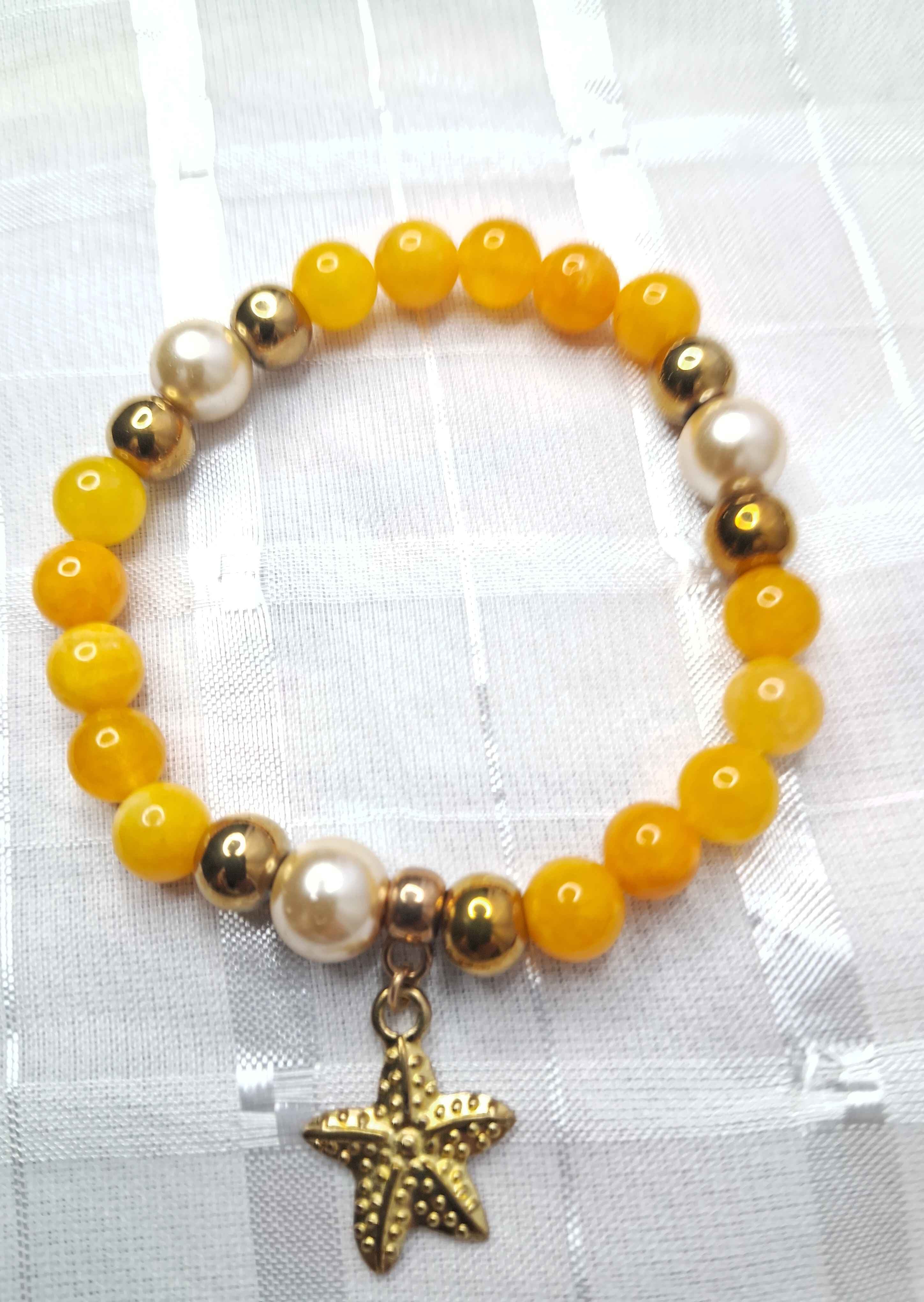 Pulseira de Oxum pedra Natural Pulseira de Oxum pedra Natural