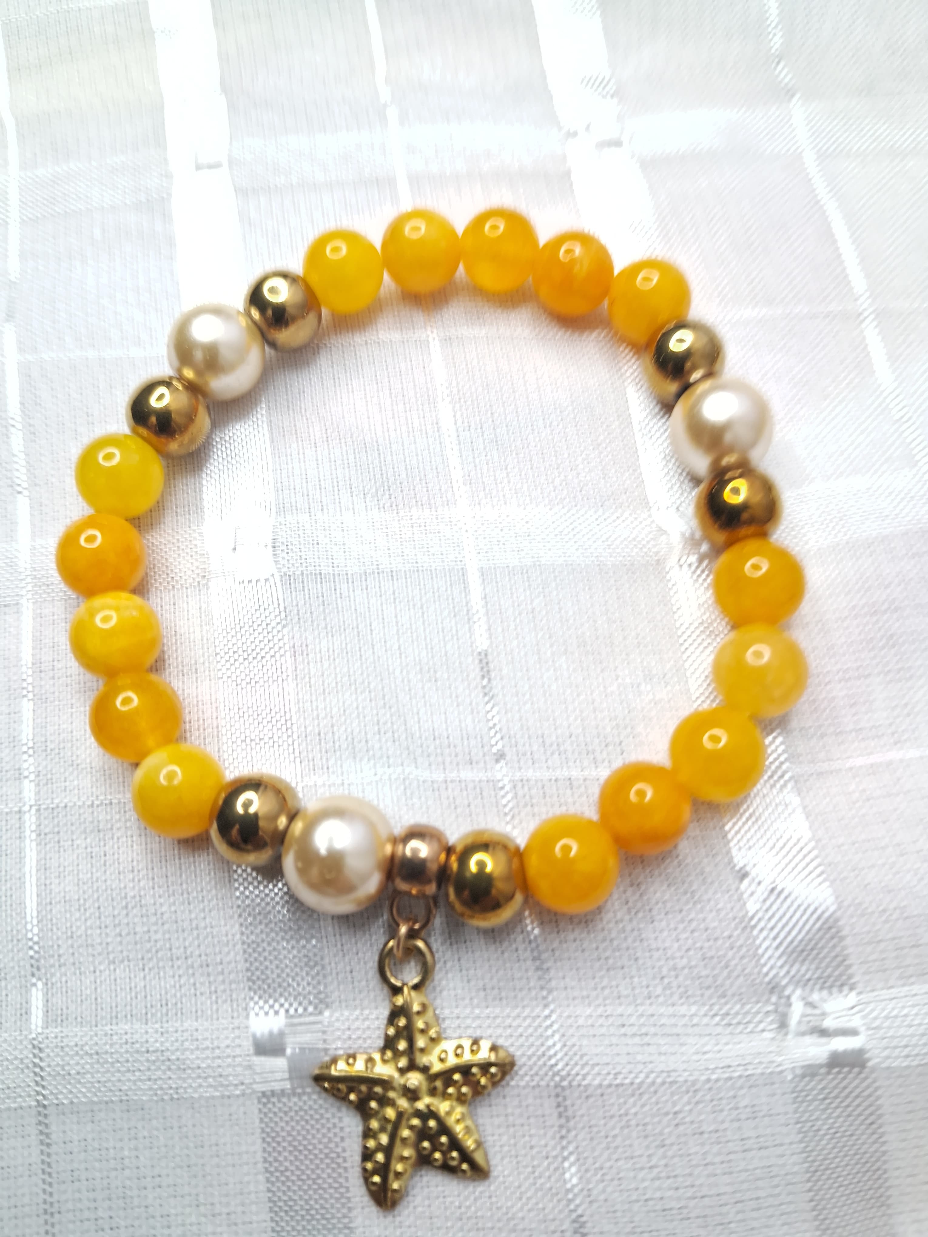 Pulseira de Oxum pedra Natural Pulseira de Oxum pedra Natural