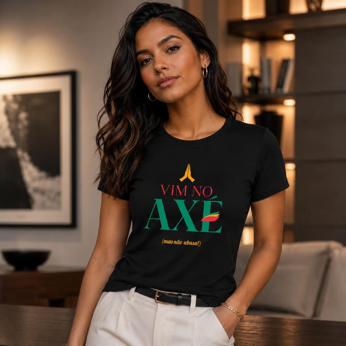 Camiseta: Vim no Axé... Mas Não Abusa! Camiseta: Vim no Axé... Mas Não Abusa!