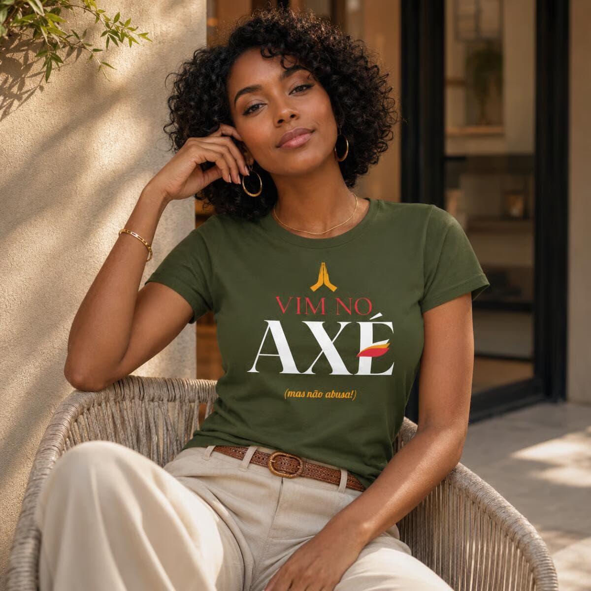 Camiseta: Vim no Axé... Mas Não Abusa! Camiseta: Vim no Axé... Mas Não Abusa!