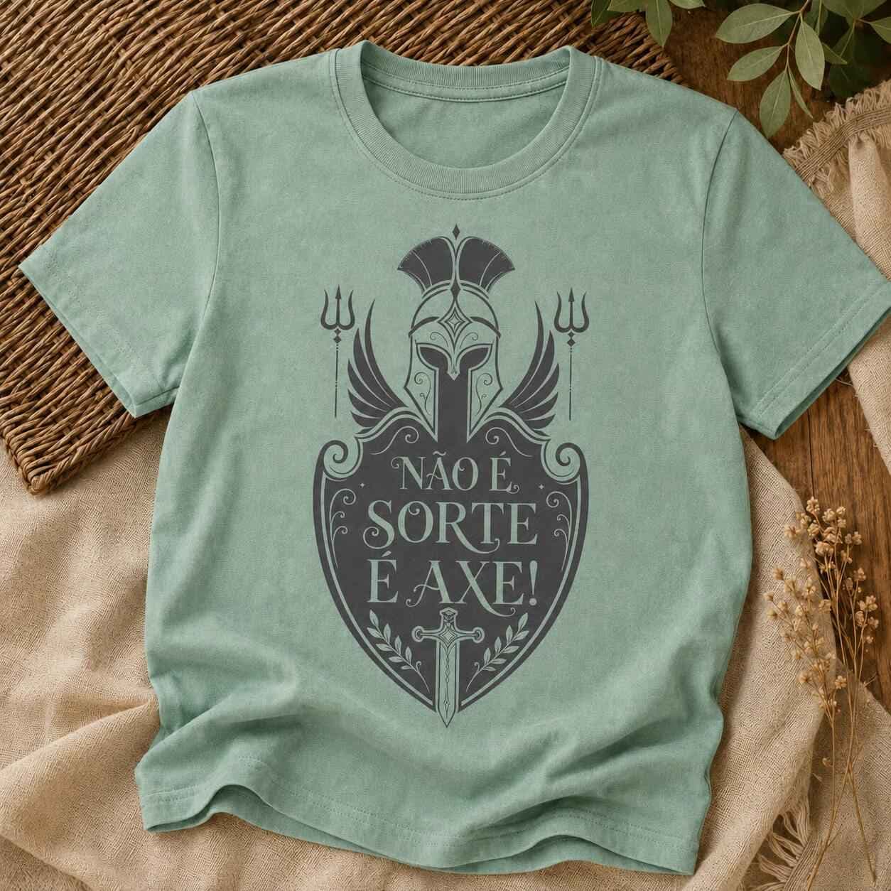 Camiseta: Não é Sorte, é Axé! Camiseta: Não é Sorte, é Axé!
