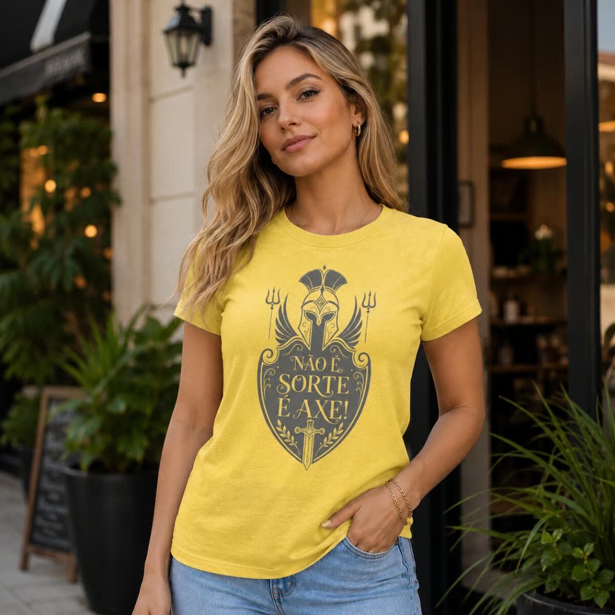 Camiseta: Não é Sorte, é Axé! Camiseta: Não é Sorte, é Axé!