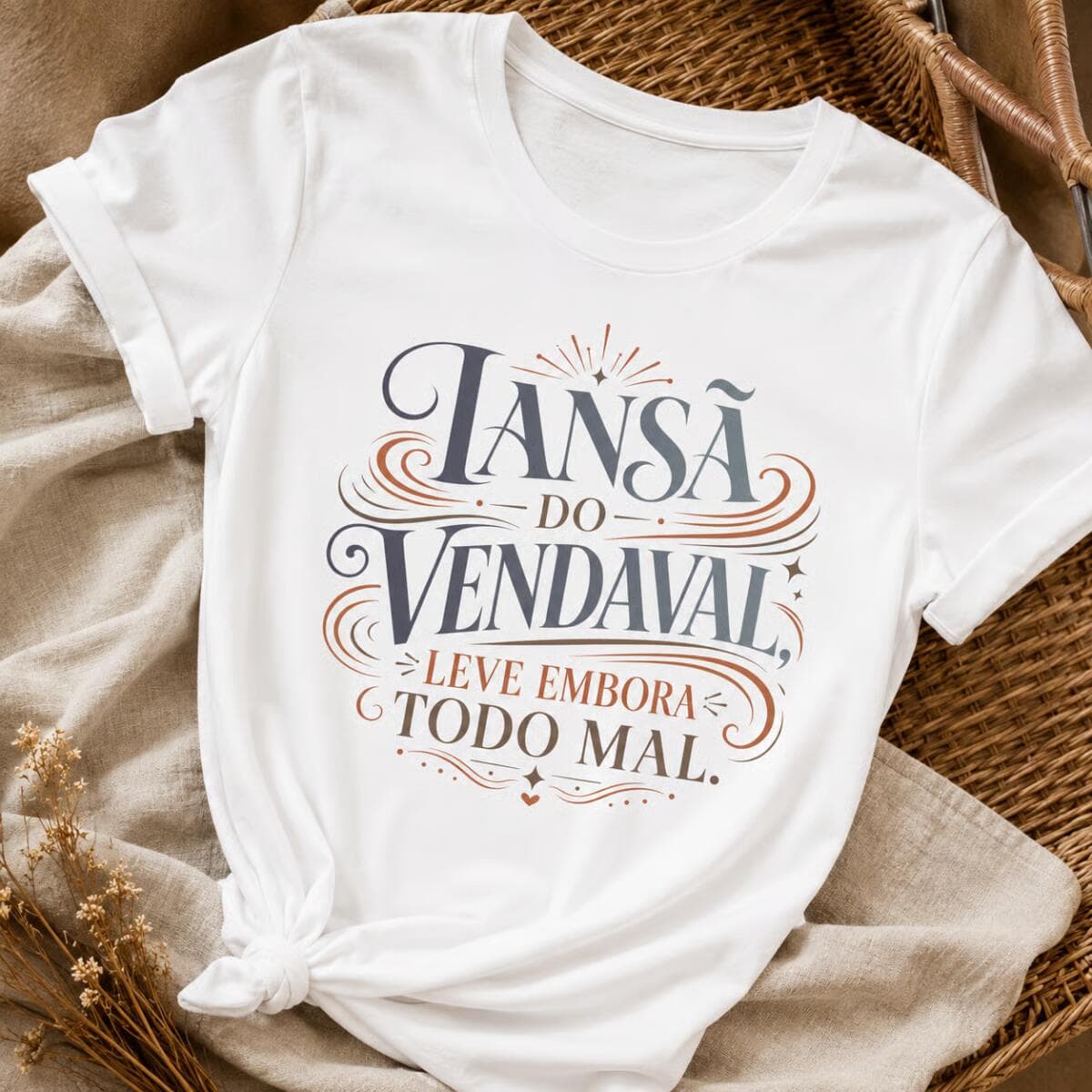 Camiseta: Iansã do Vendaval, Leve Embora Todo Mal. Camiseta: Iansã do Vendaval, Leve Embora Todo Mal.