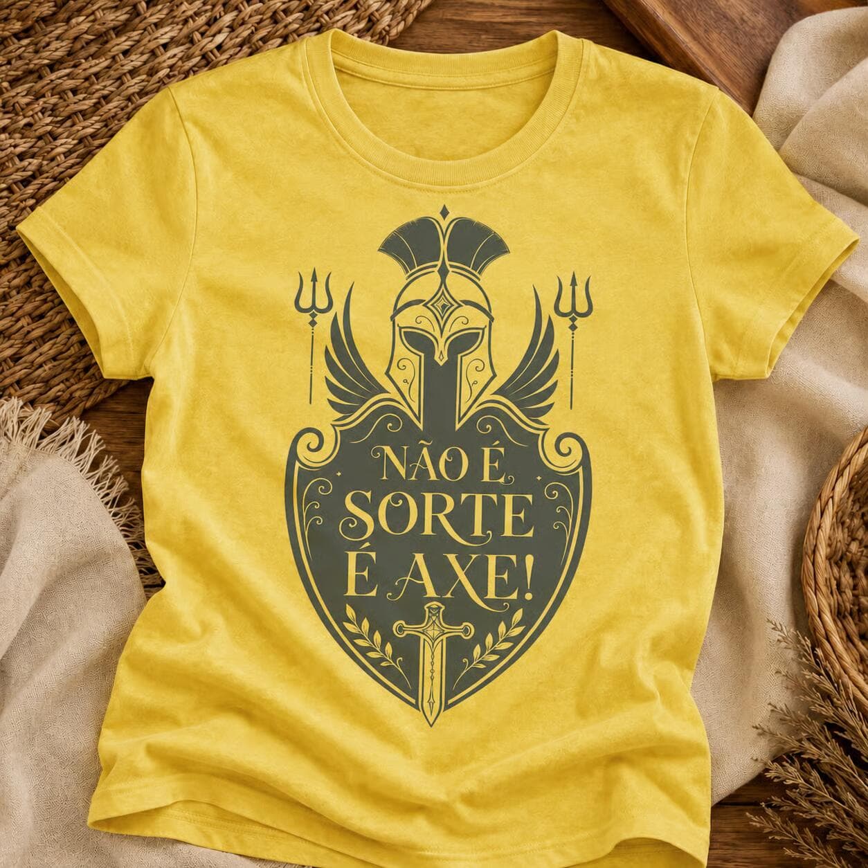 Camiseta: Não é Sorte, é Axé! Camiseta: Não é Sorte, é Axé!