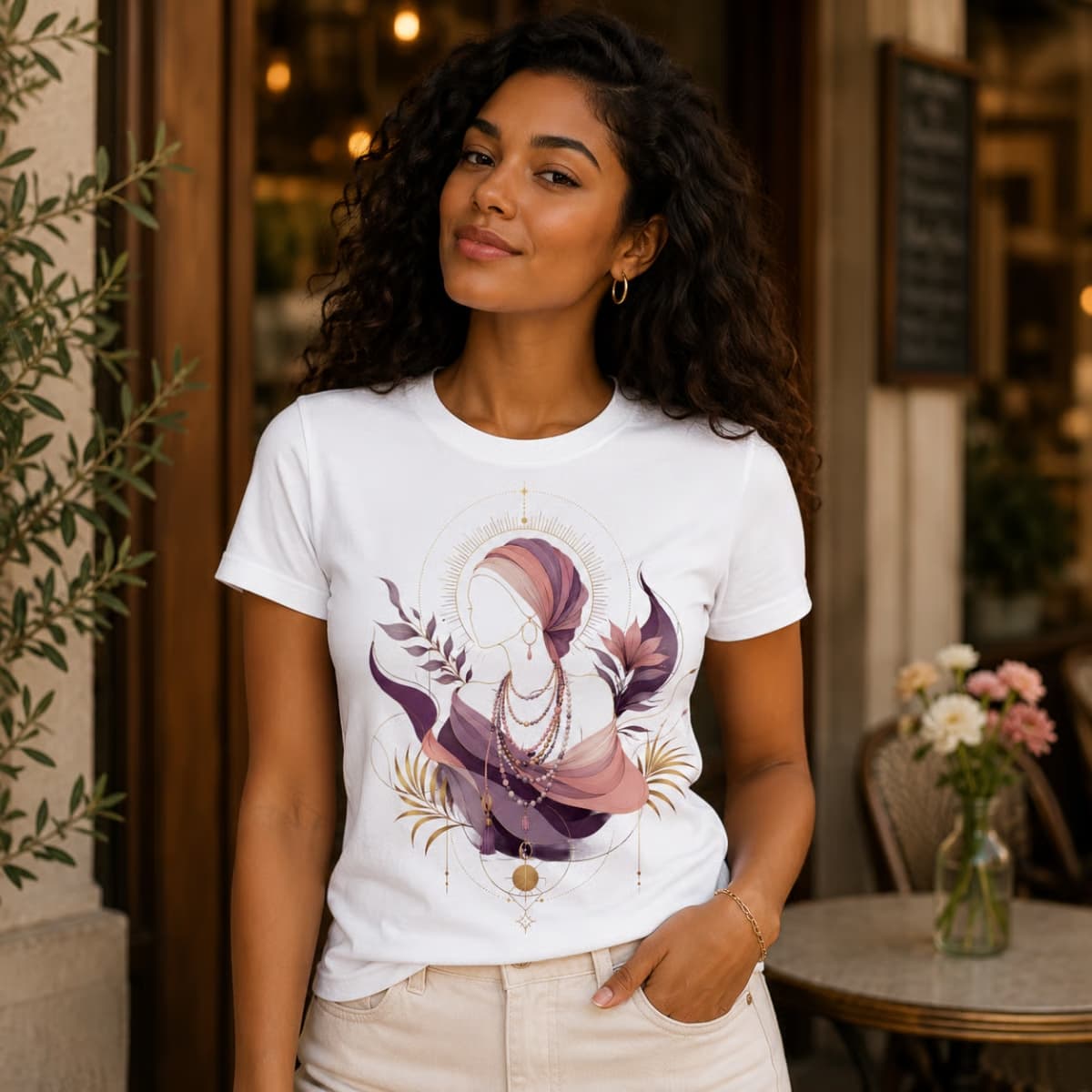 Camiseta: Senhora do Axé. Camiseta: Senhora do Axé.