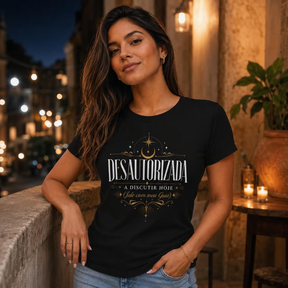 Camiseta: Desautorizada a Discutir Hoje (Fale Com Meu Guia) Camiseta: Desautorizada a Discutir Hoje (Fale Com Meu Guia)