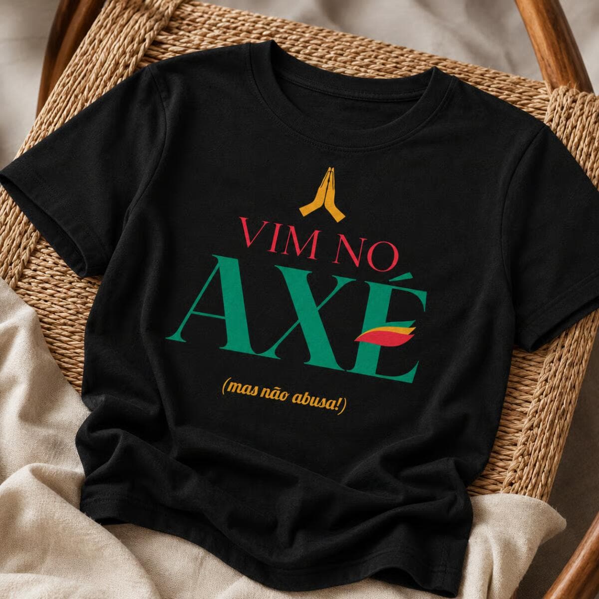 Camiseta: Vim no Axé... Mas Não Abusa! Camiseta: Vim no Axé... Mas Não Abusa!