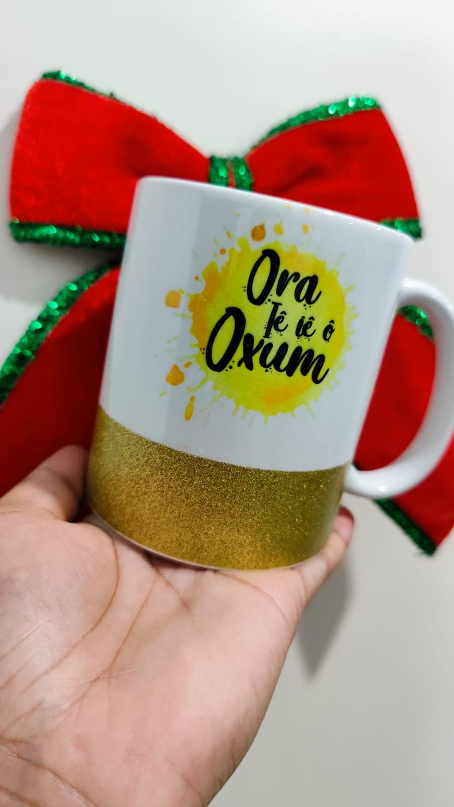 CANECA DE OXUM DE GLITTER CANECA DE OXUM DE GLITTER