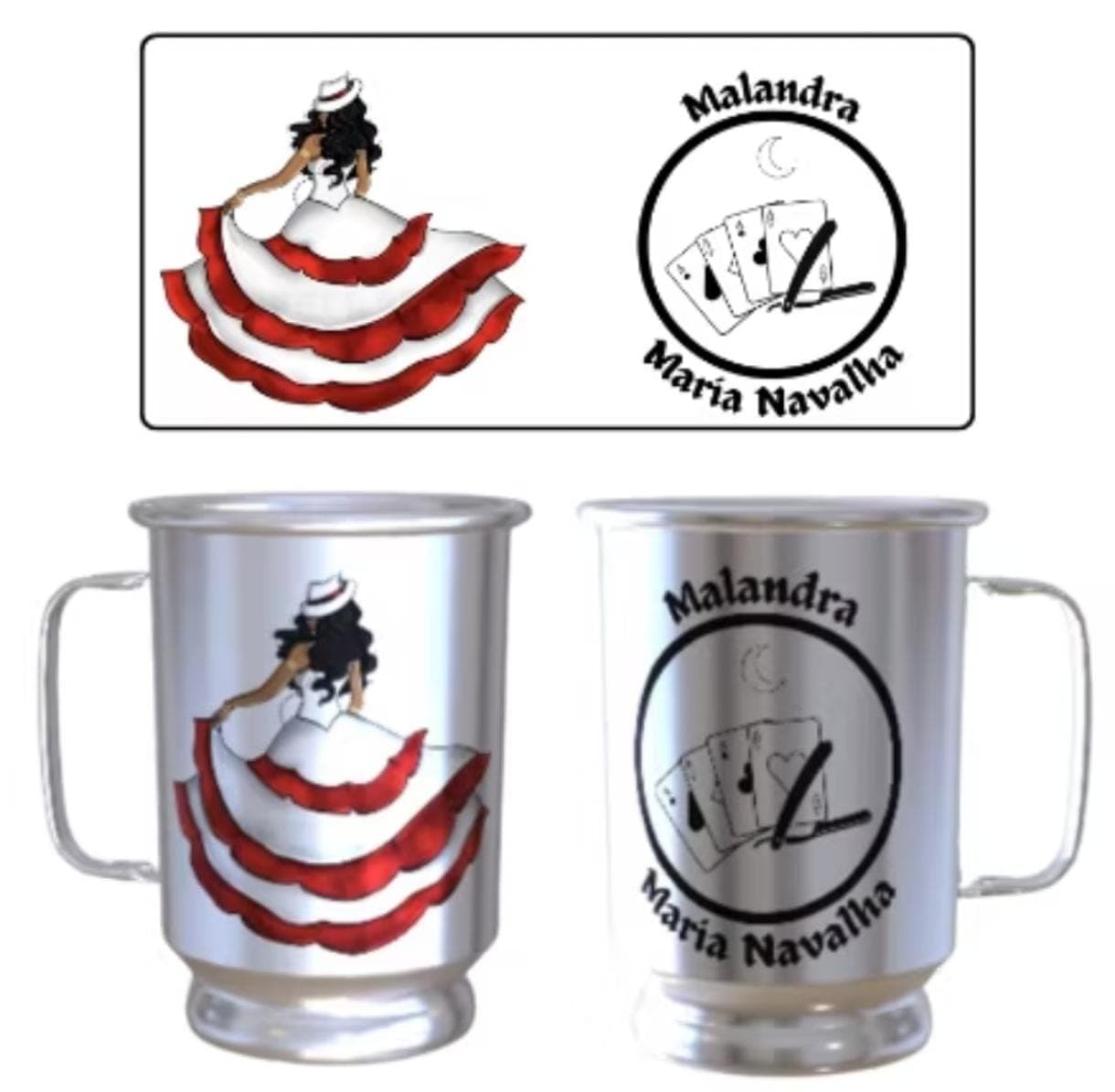 CANECA DA MARIA NAVALHA DE ALUMINIO CANECA DA MARIA NAVALHA DE ALUMINIO